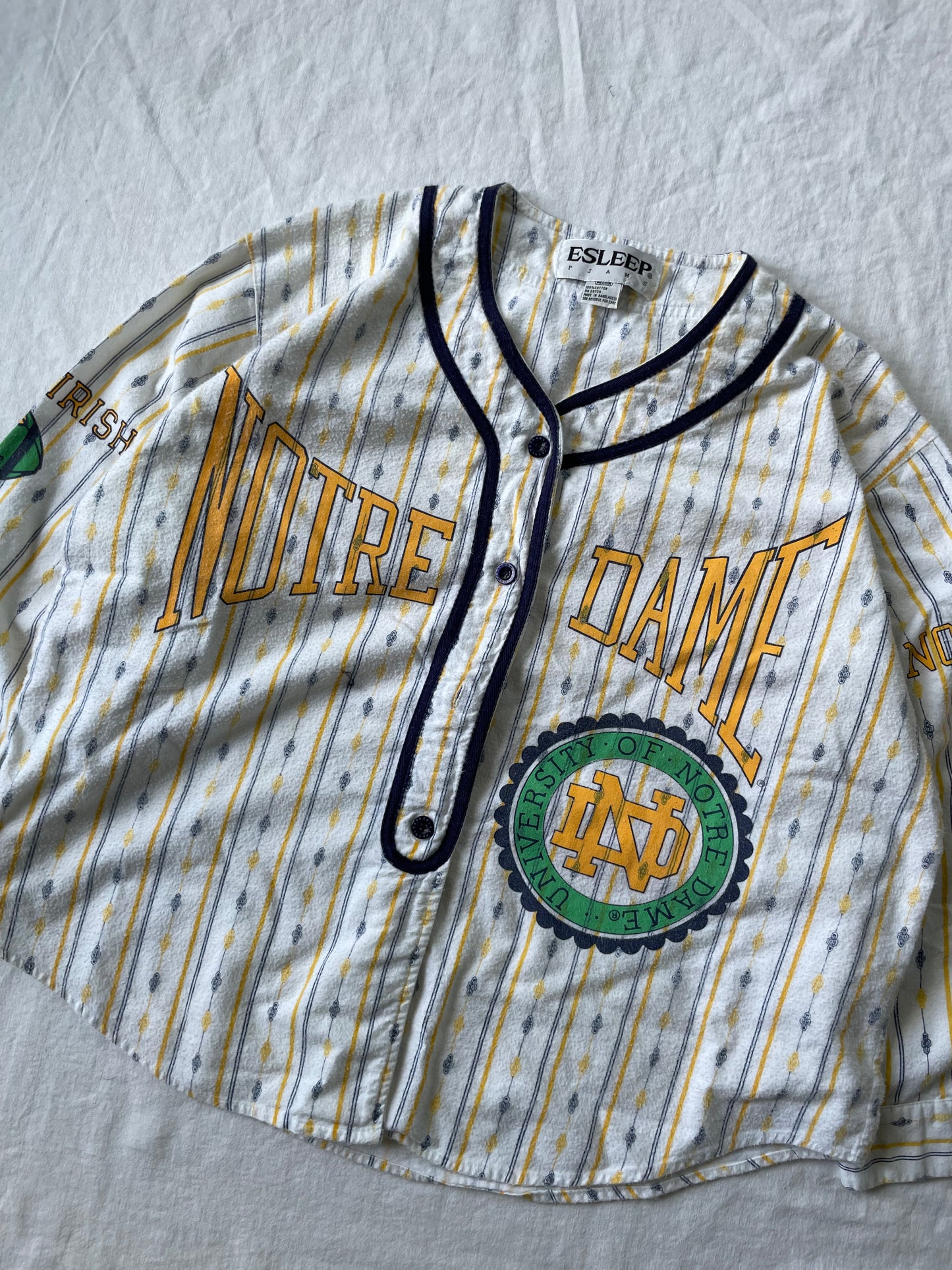 Vintage Notre Dame COED or NOED Womens Top Medium