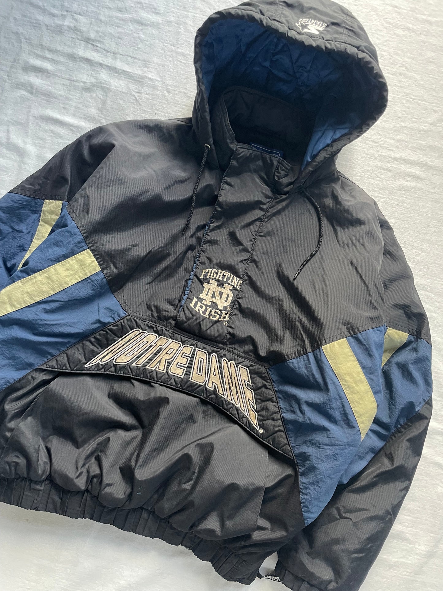Vintage Notre Dame Puffer Jacket Large