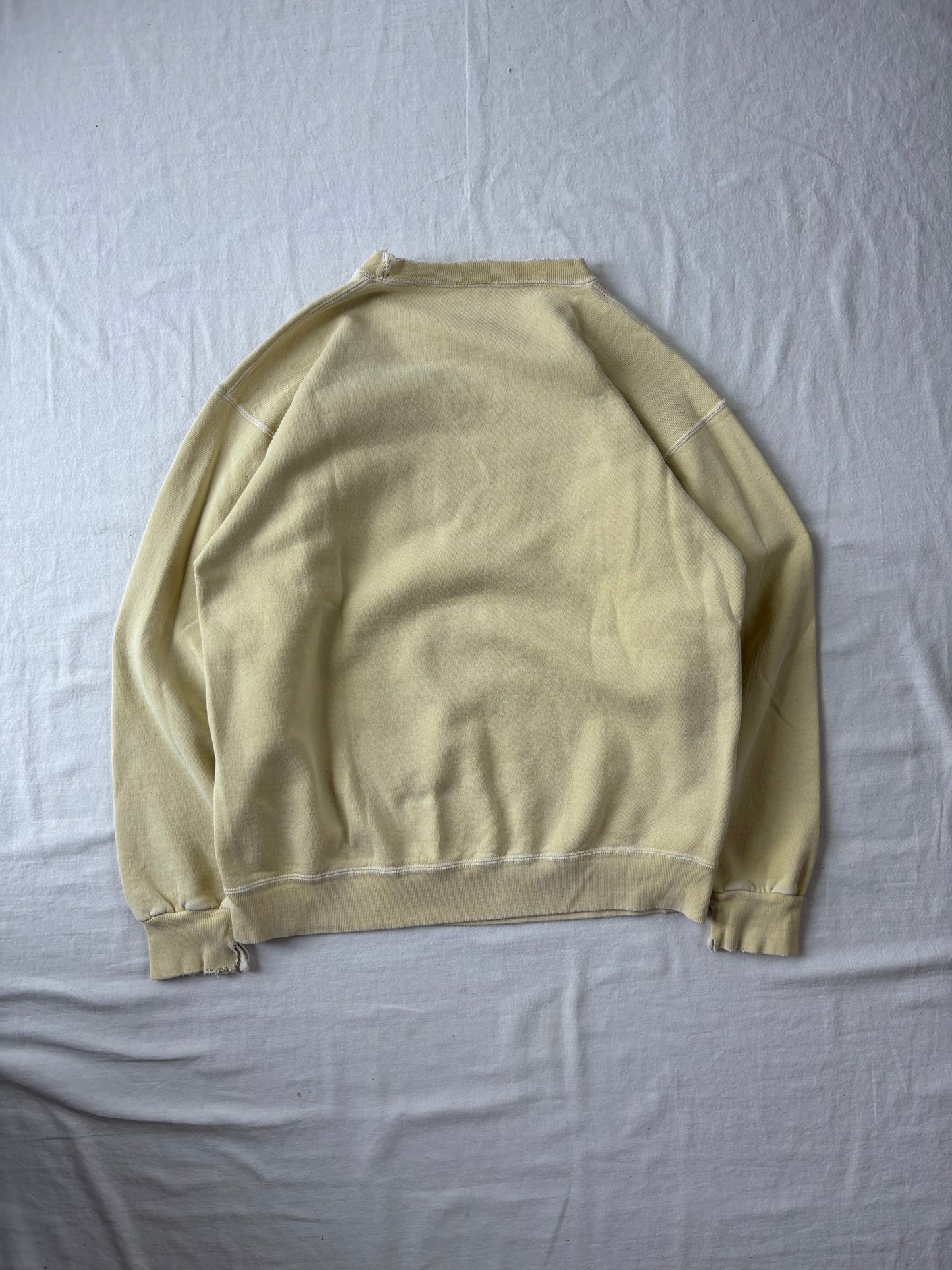 Vintage Notre Dame Yellow Crewneck Large