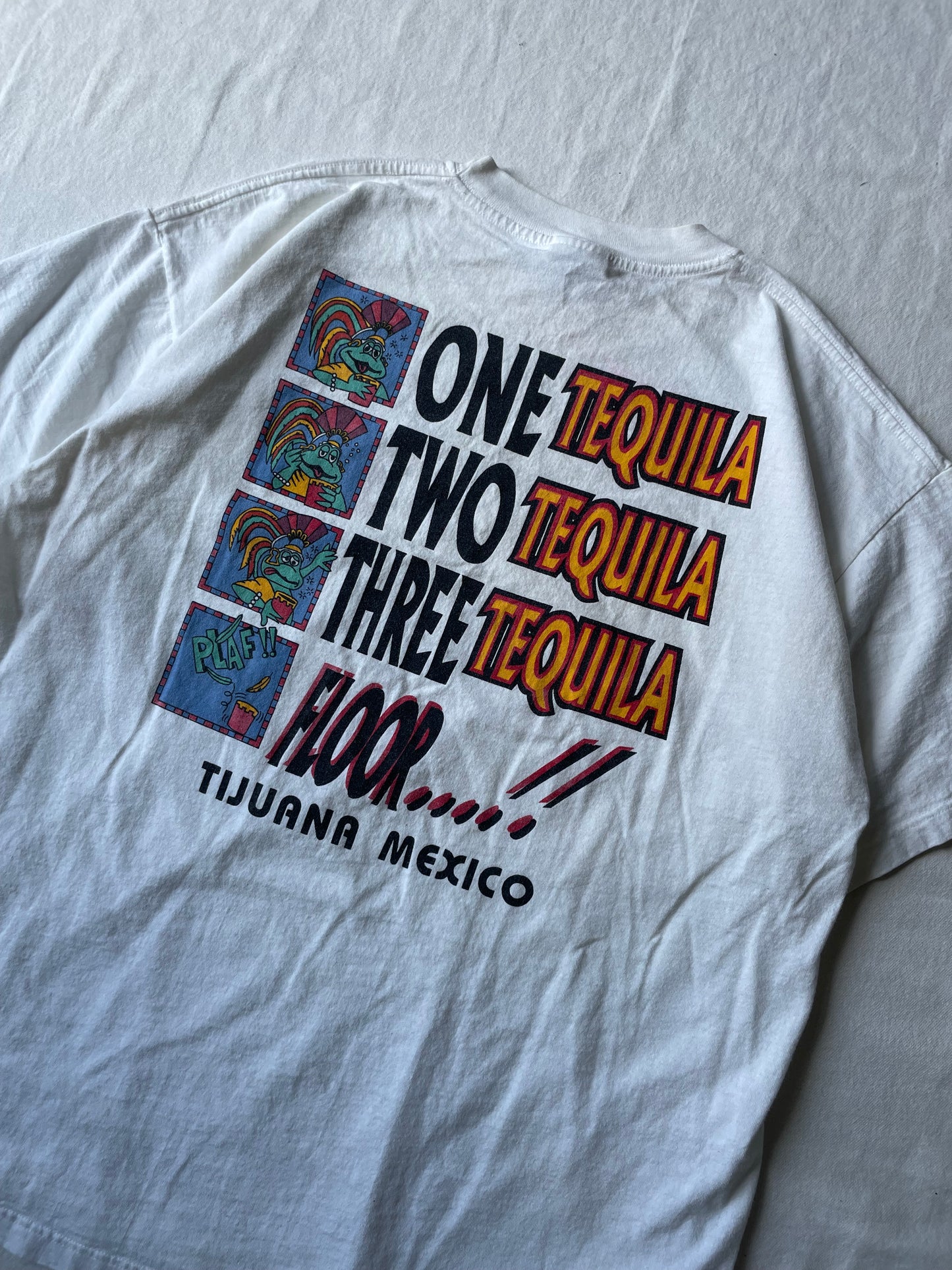 Vintage Four Stages Of Tequila Tee XLarge
