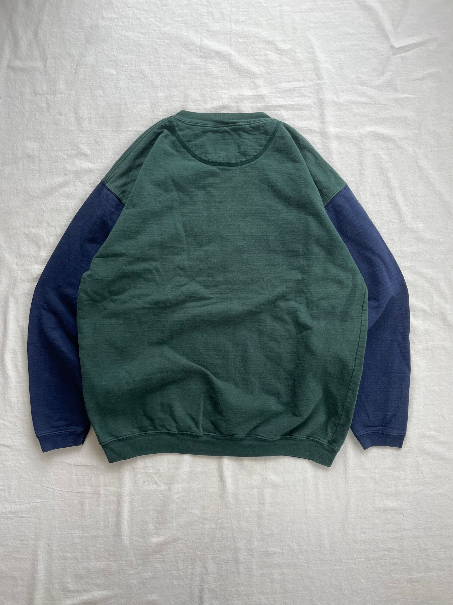 Vintage Notre Dame Green Crewneck Large