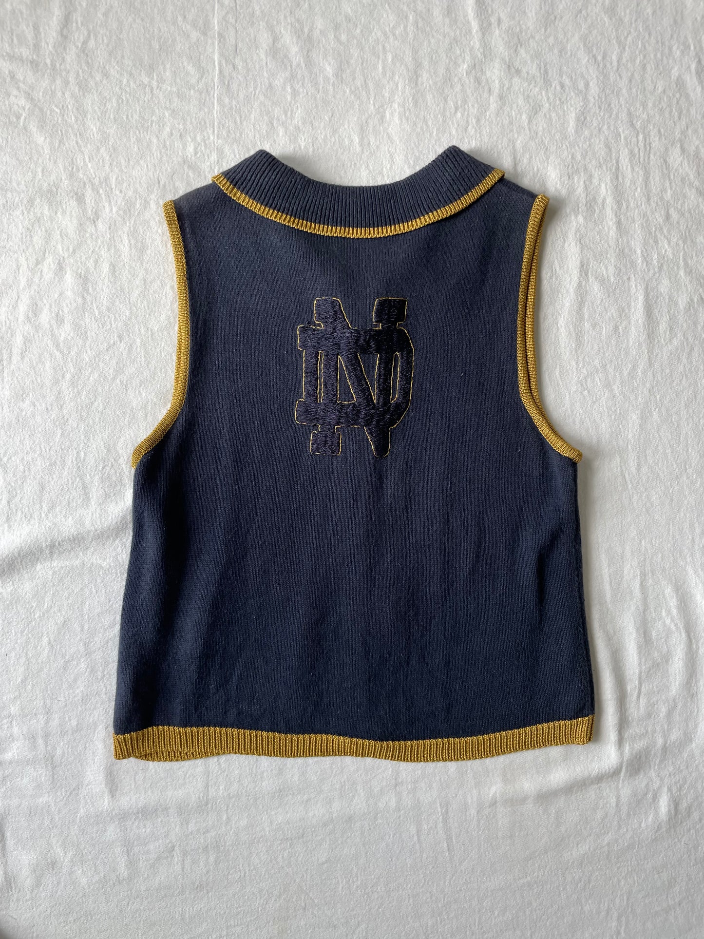 Vintage Notre Dame Sweater Vest XLarge