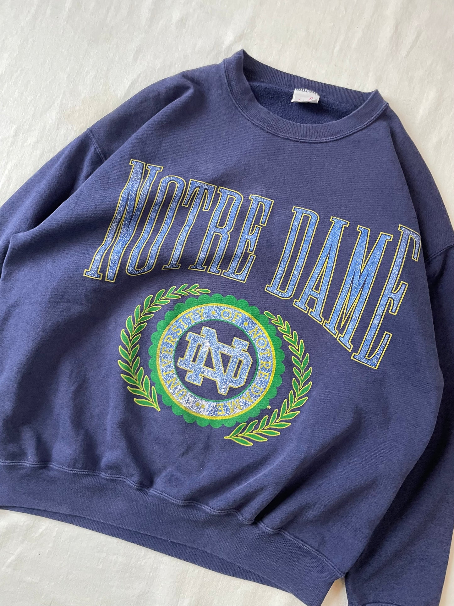 Vintage Notre Dame Crewneck Large