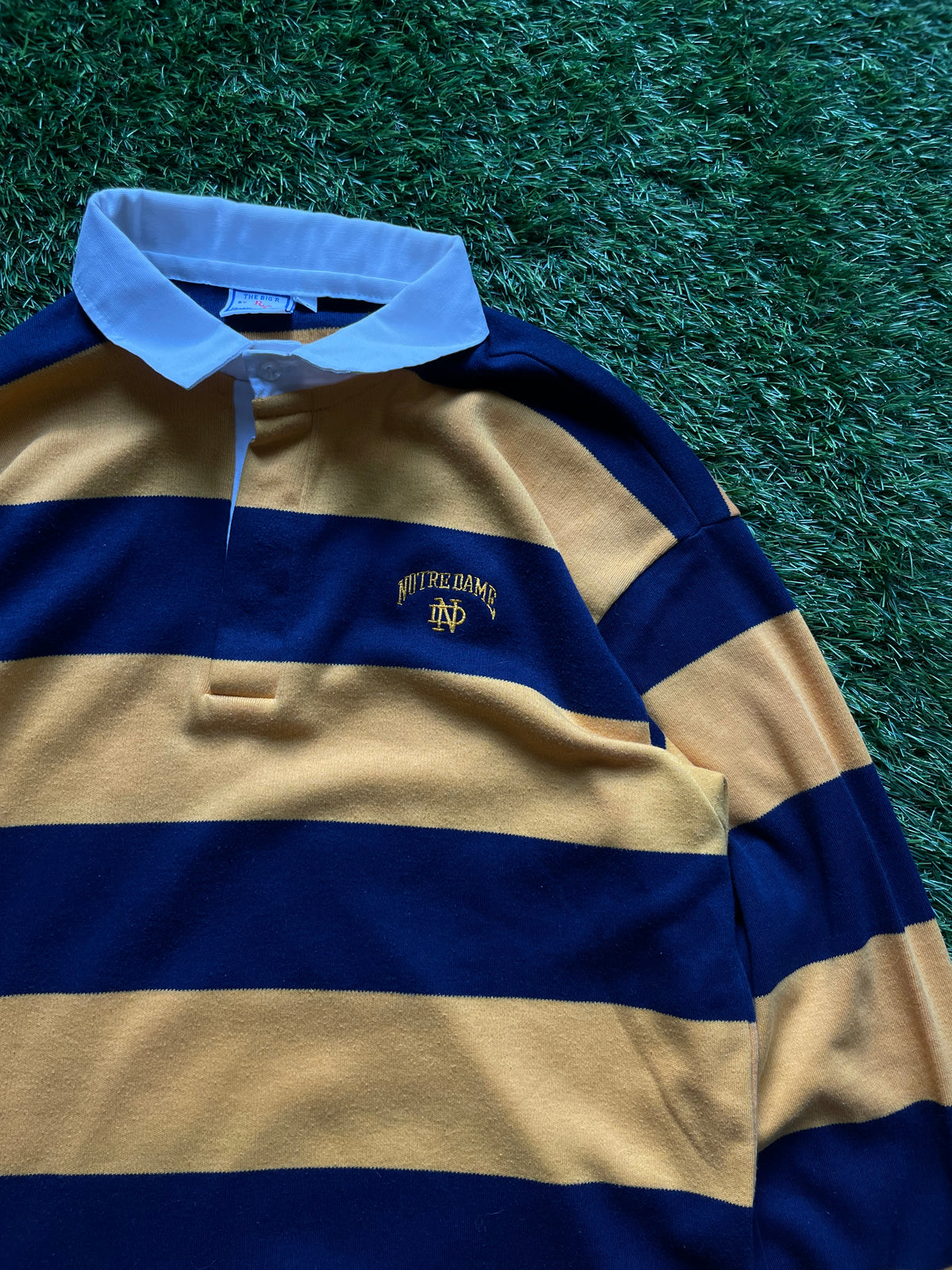 Vintage Notre Dame Rugby Polo Large