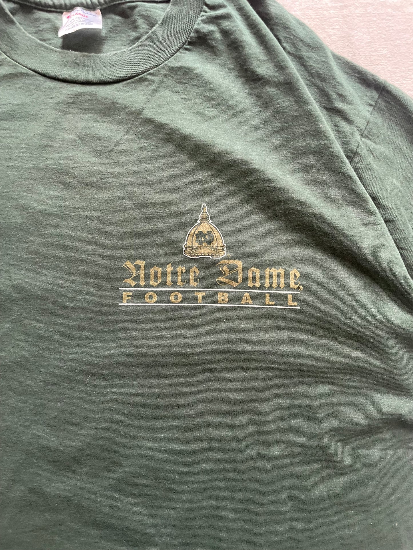 Vintage 1996 Notre Dame The Shirt XLarge
