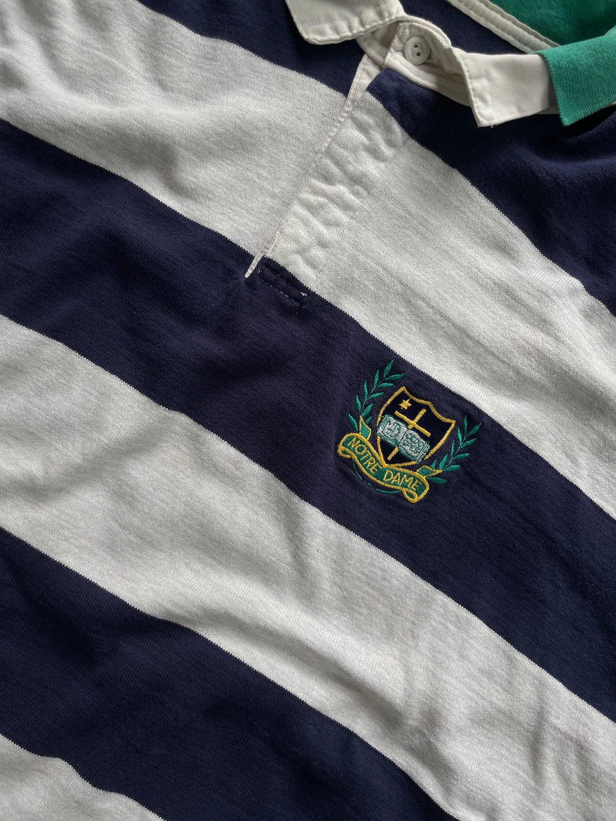 Vintage Notre Dame Rugby Polo XLarge/2XL