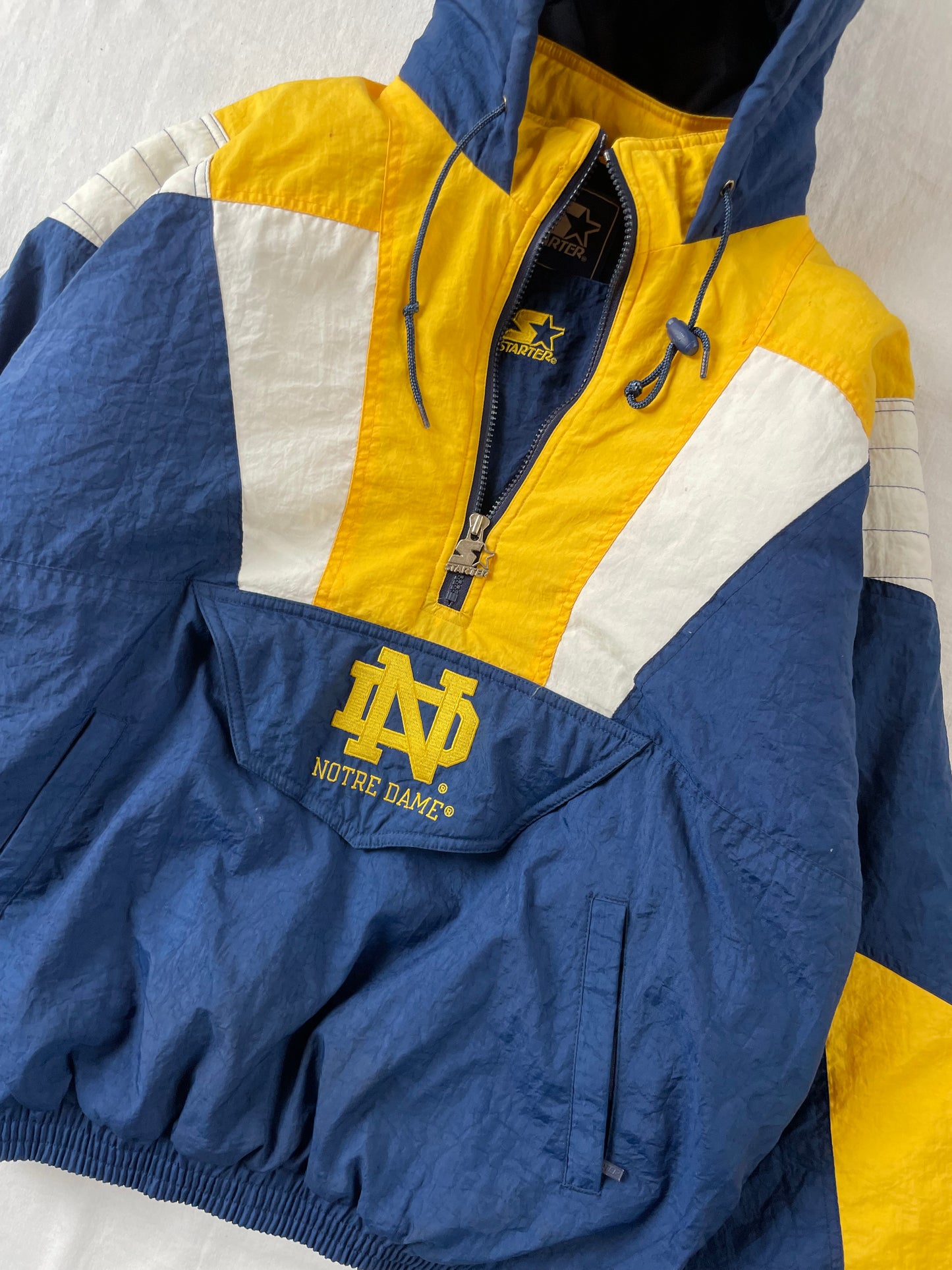 Vintage Notre Dame Starter Puffer Jacket Large