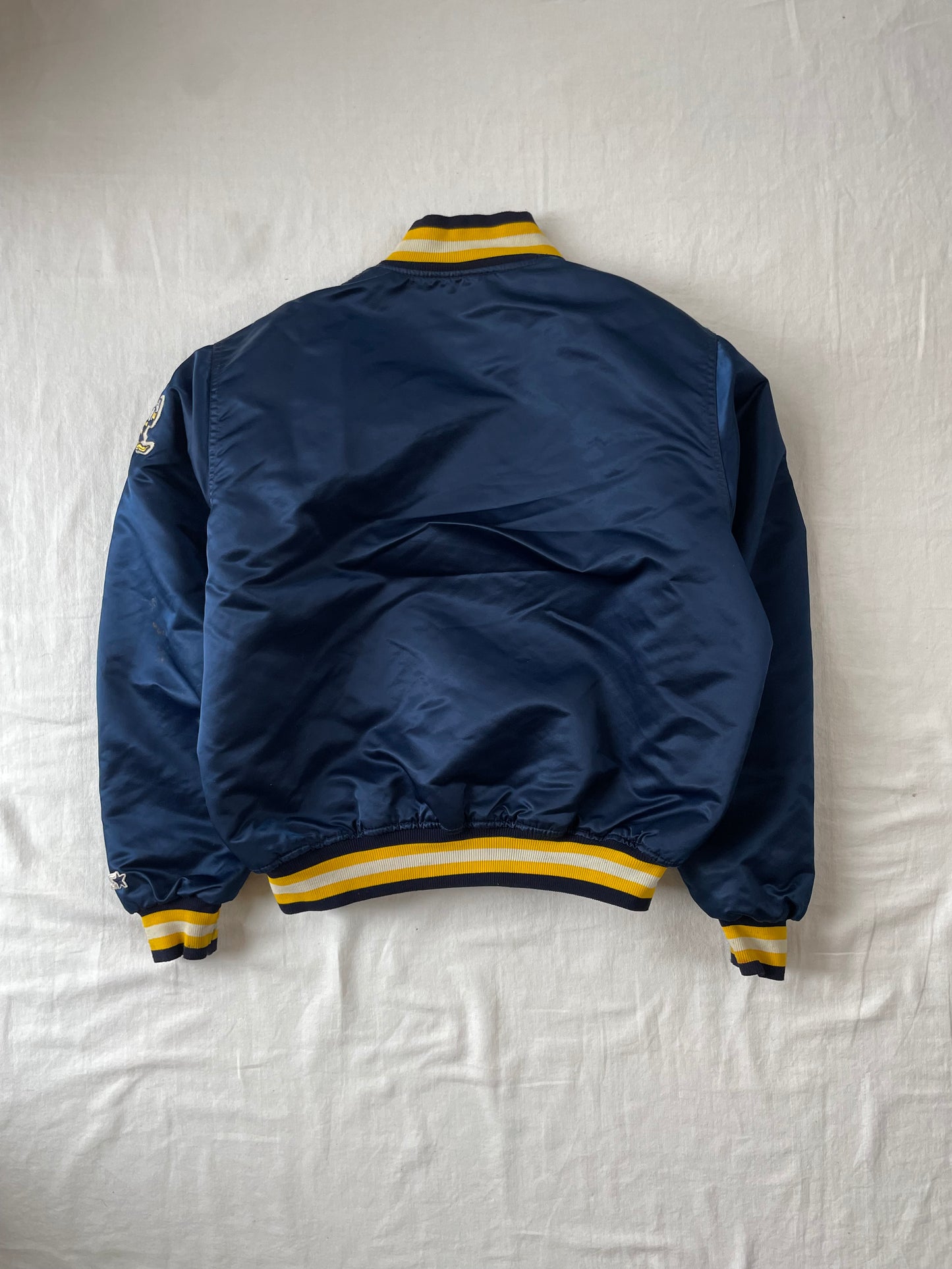 Vintage Notre Dame Starter Satin Jacket Large