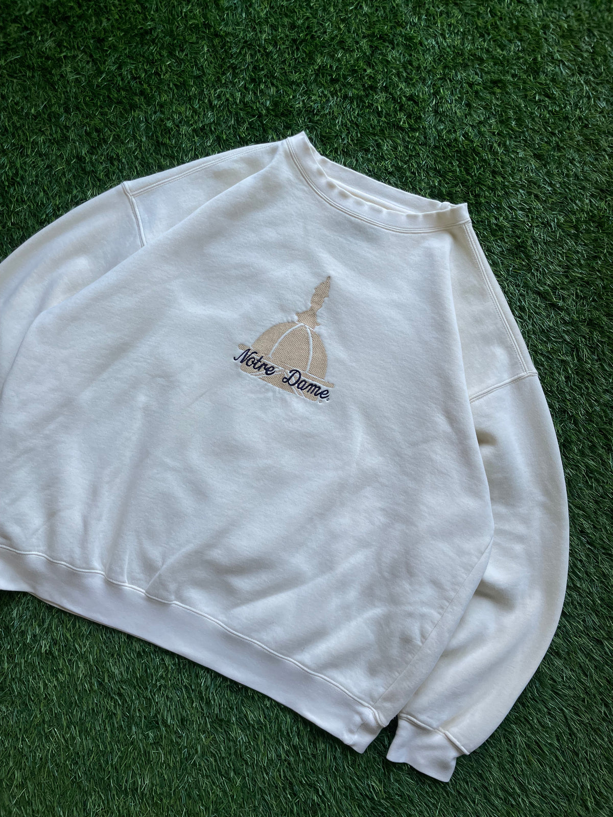 Vintage Notre Dame Golden Dome Crewneck Sweatshirt Large