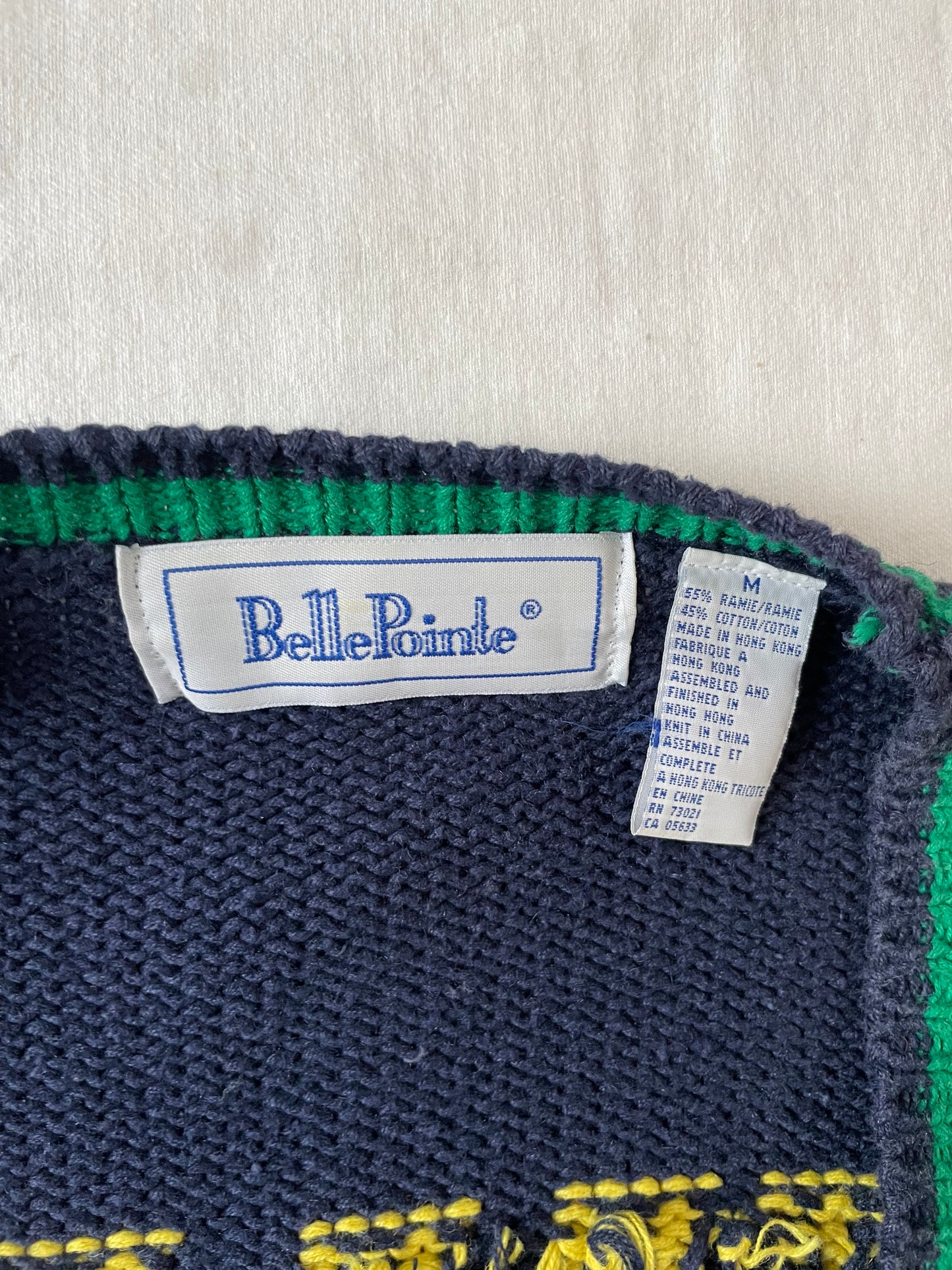 Vintage Notre Dame Cardigan Sweater Medium