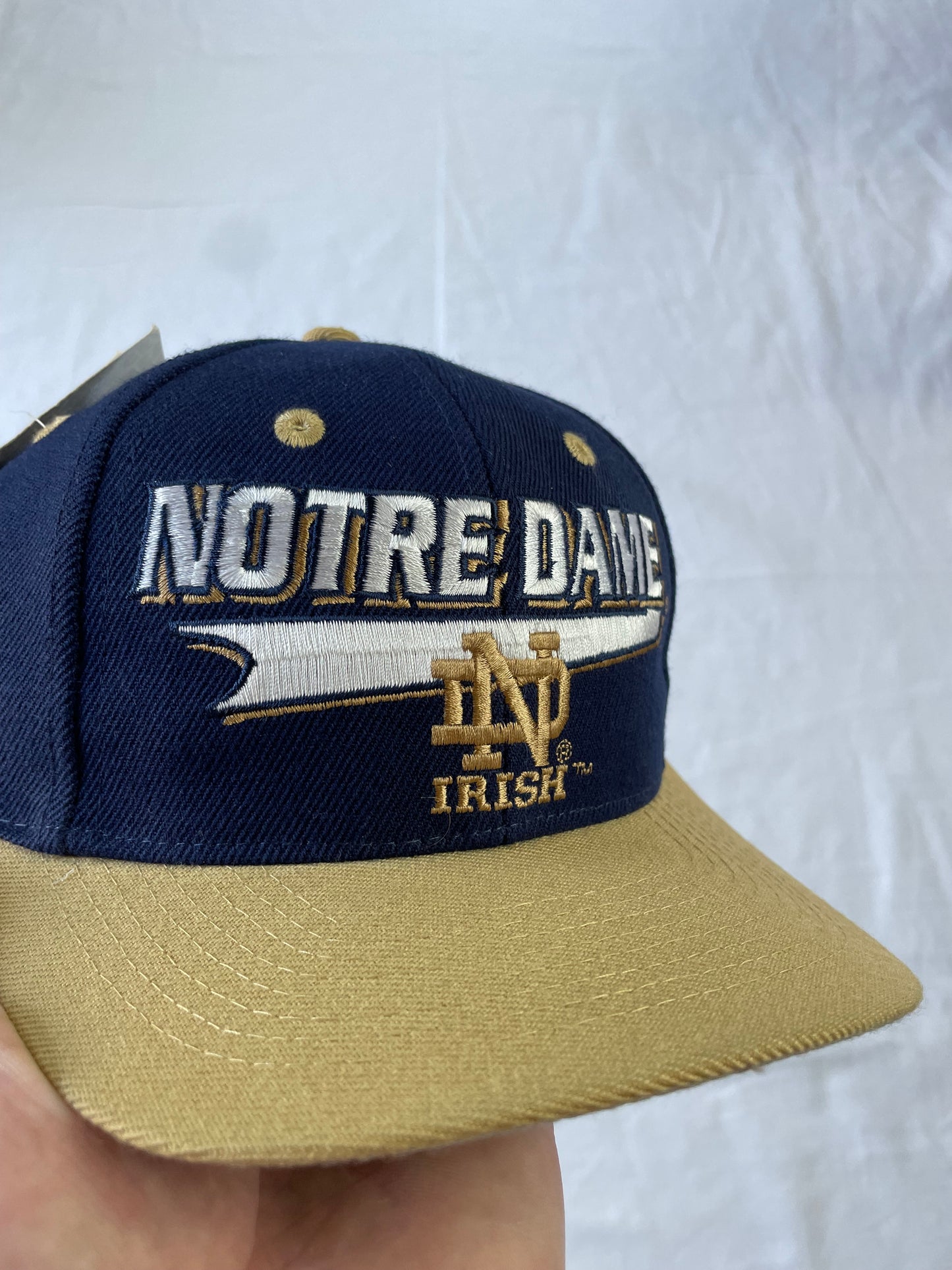 Vintage Notre Dame Logo Athletic Hat Brand New