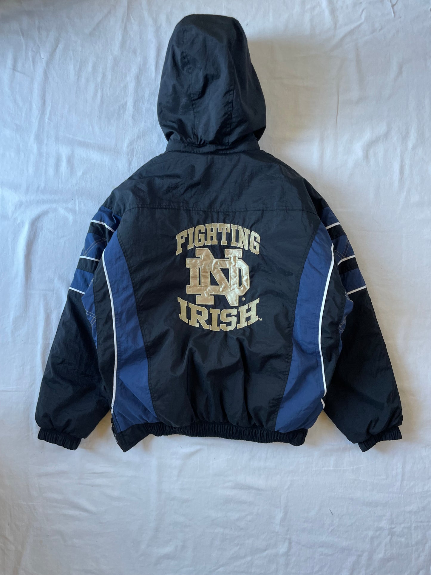 Vintage Notre Dame Starter Puffer Jacket XLarge