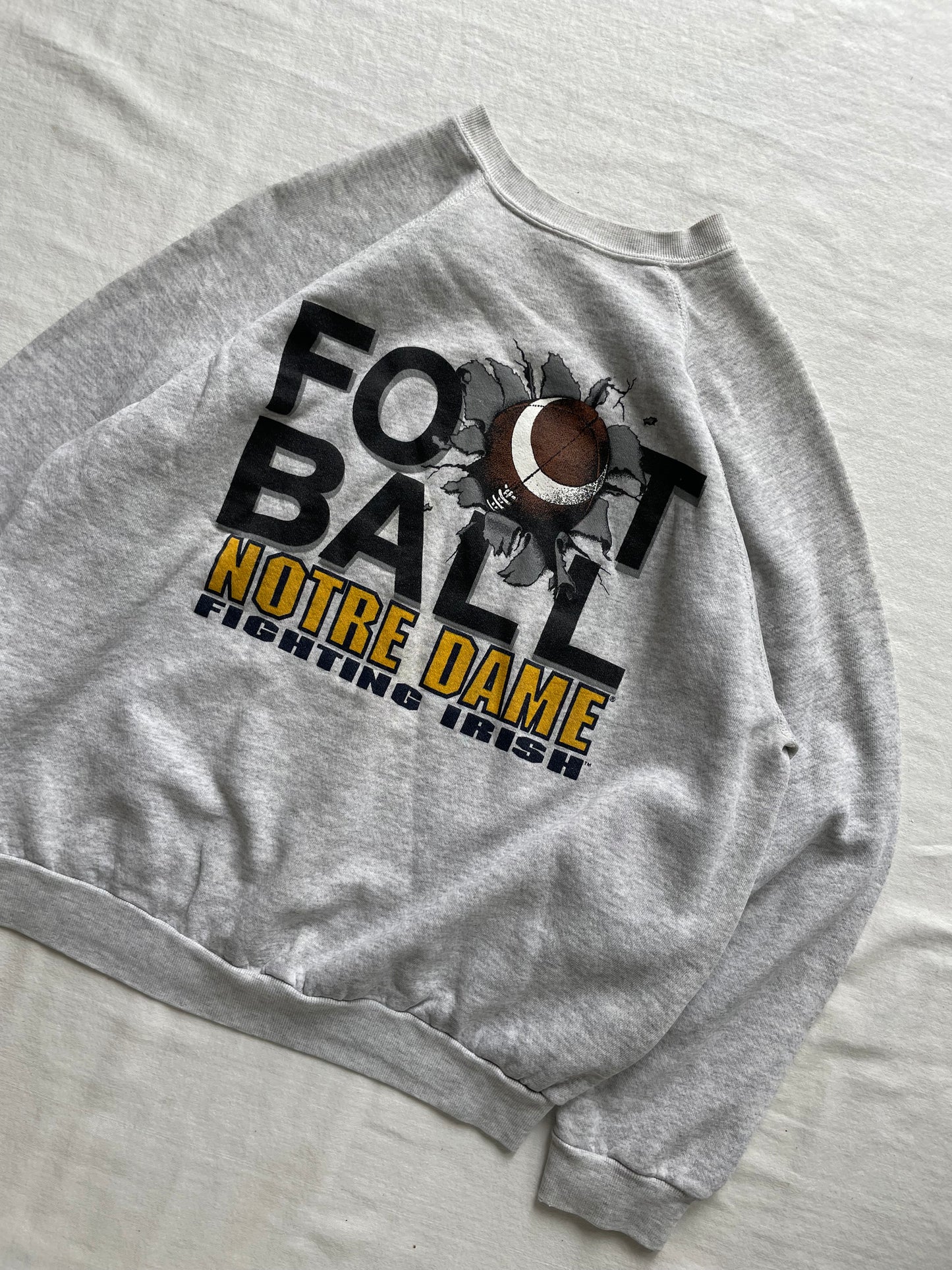 Vintage Notre Dame Football Crewneck Large