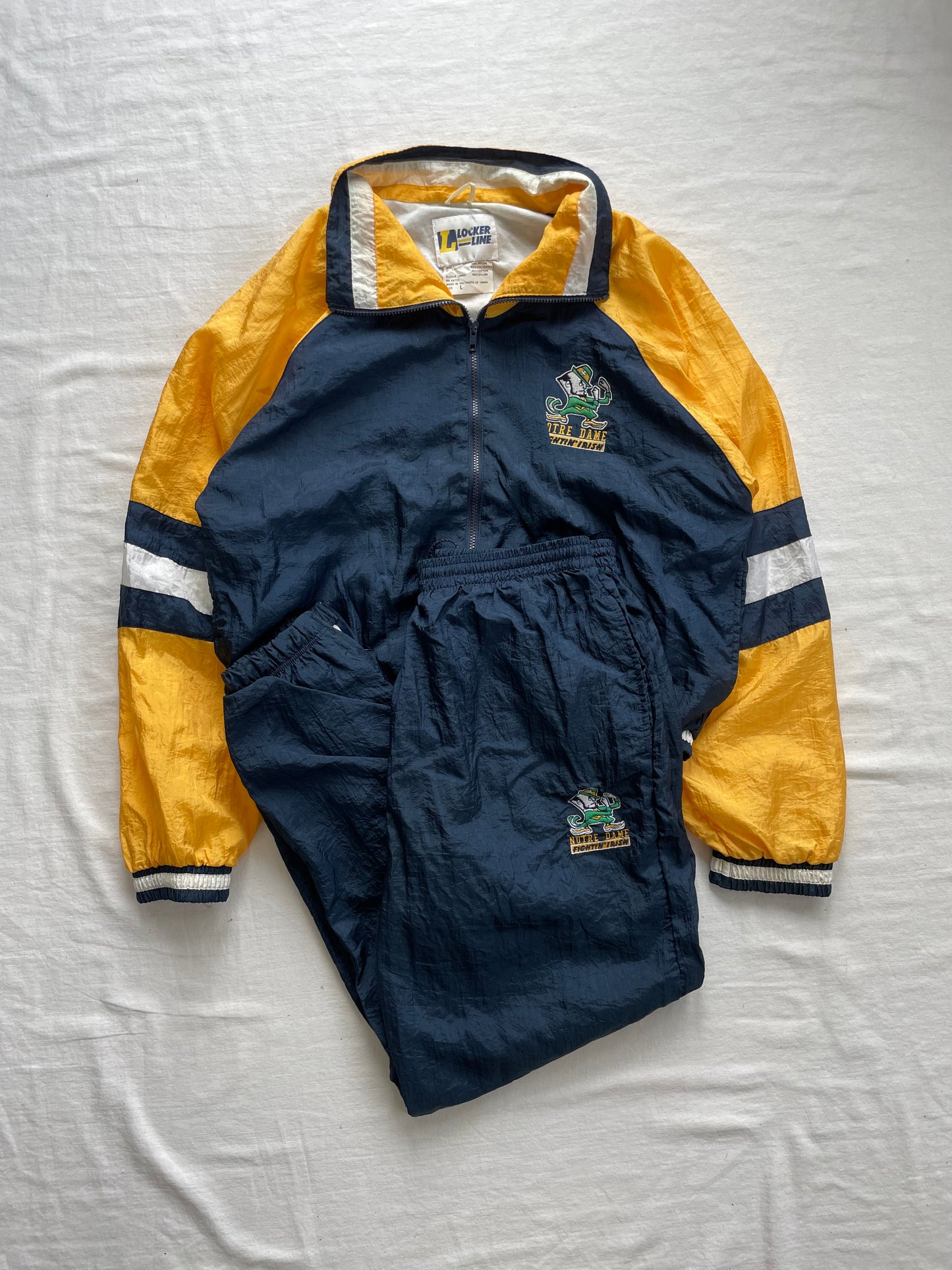 Vintage Notre Dame Tracksuit Large