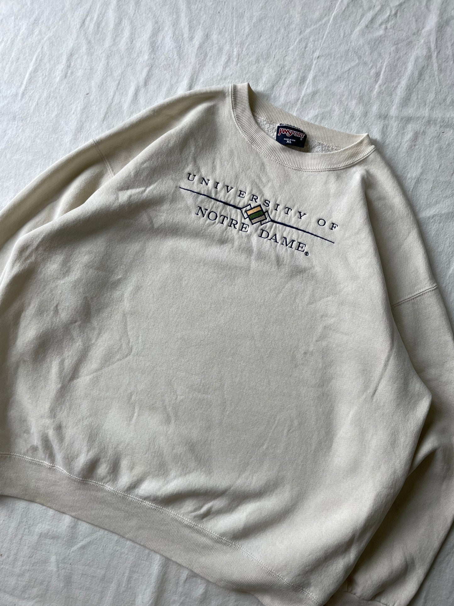 Vintage Notre Dame Crewneck XLarge