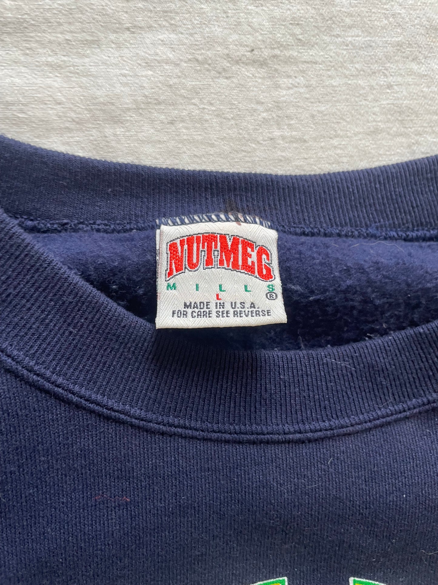 Vintage Notre Dame Crewneck Sweatshirt Large