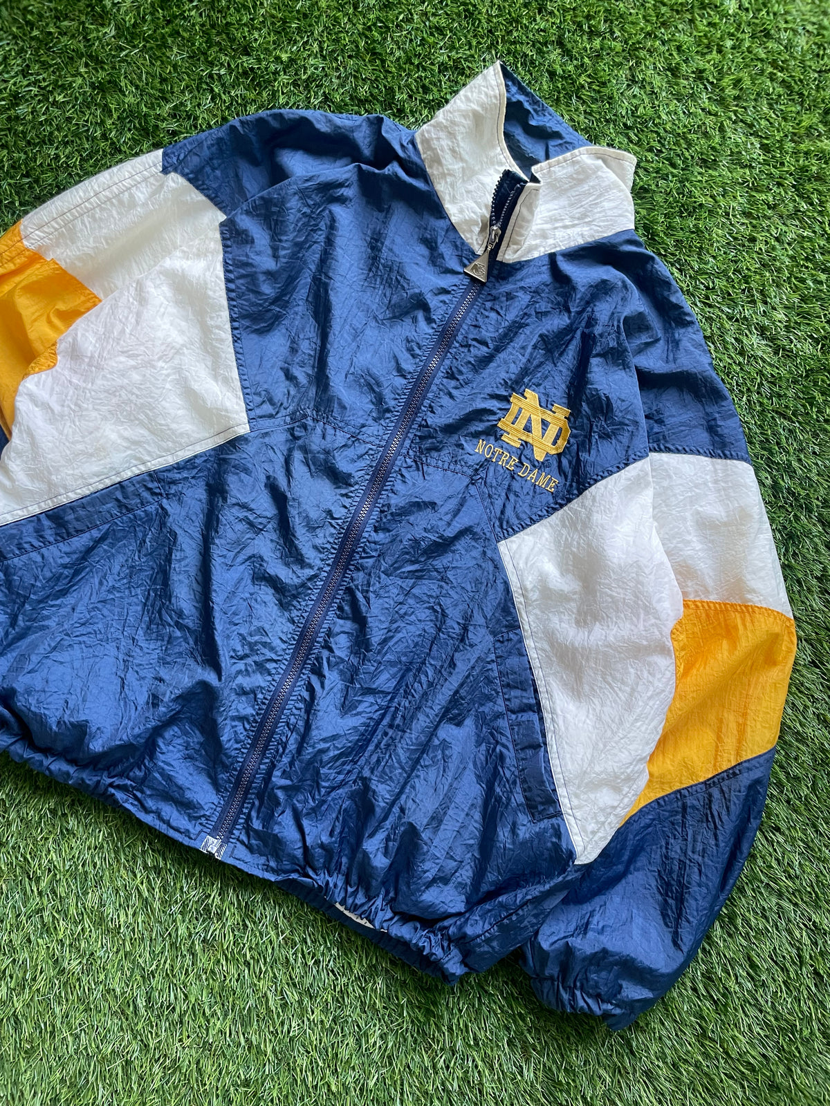Vintage Notre Dame Tracksuit With Windbreaker and Pants Medium/Large