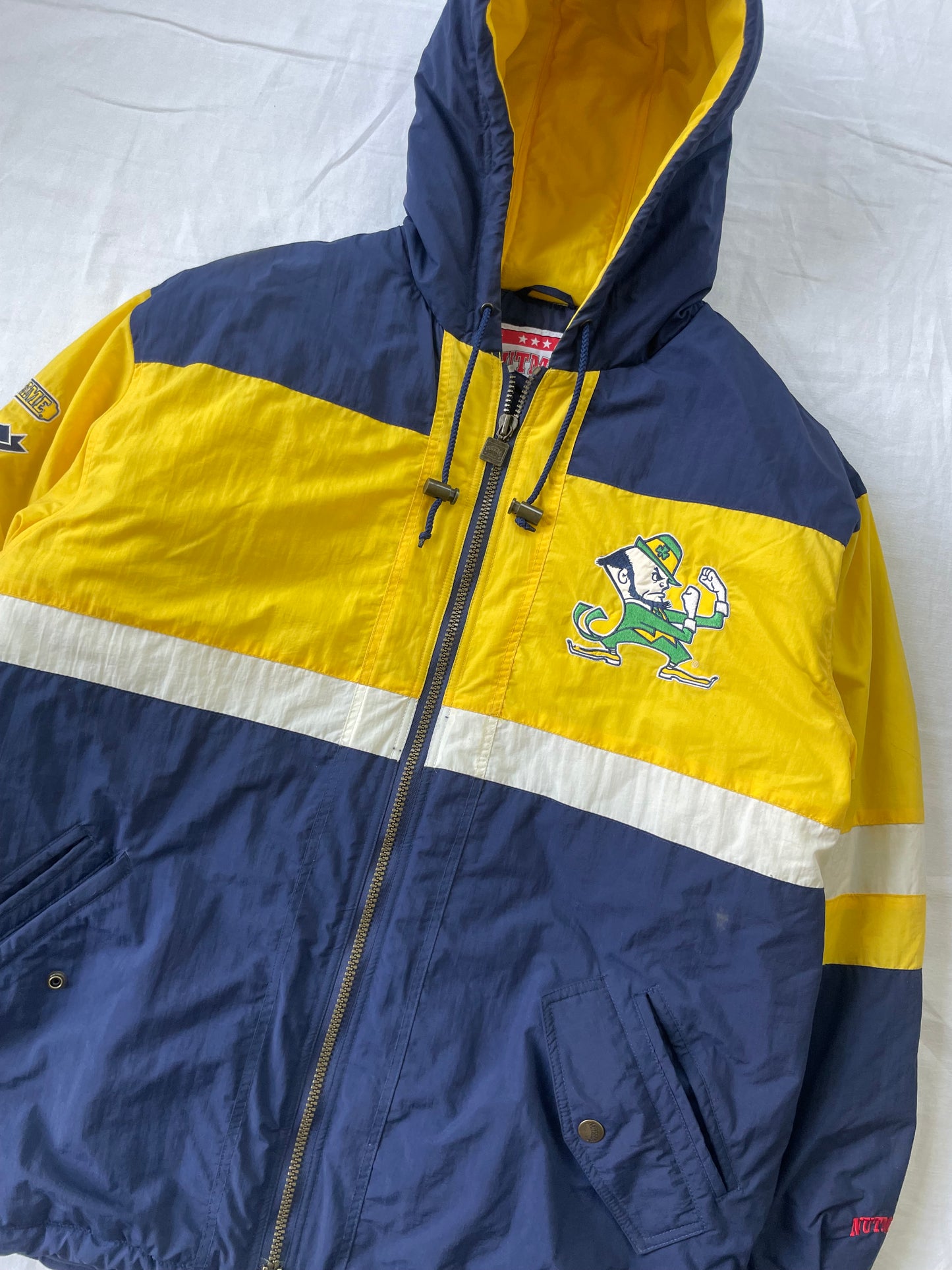 Vintage Notre Dame Puffer Jacket XLarge