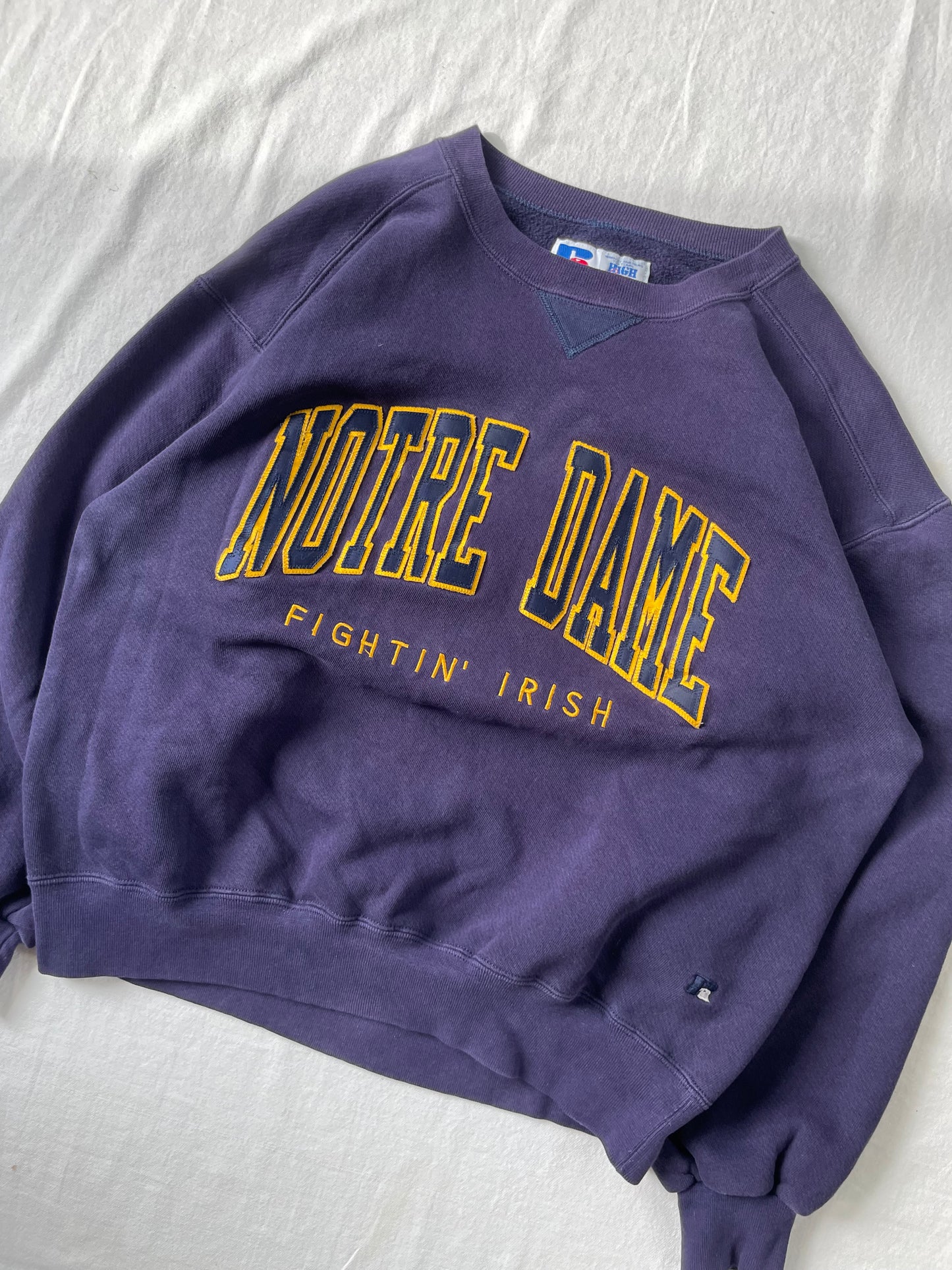 Vintage Notre Dame Fightin’ Irish Crewneck Large
