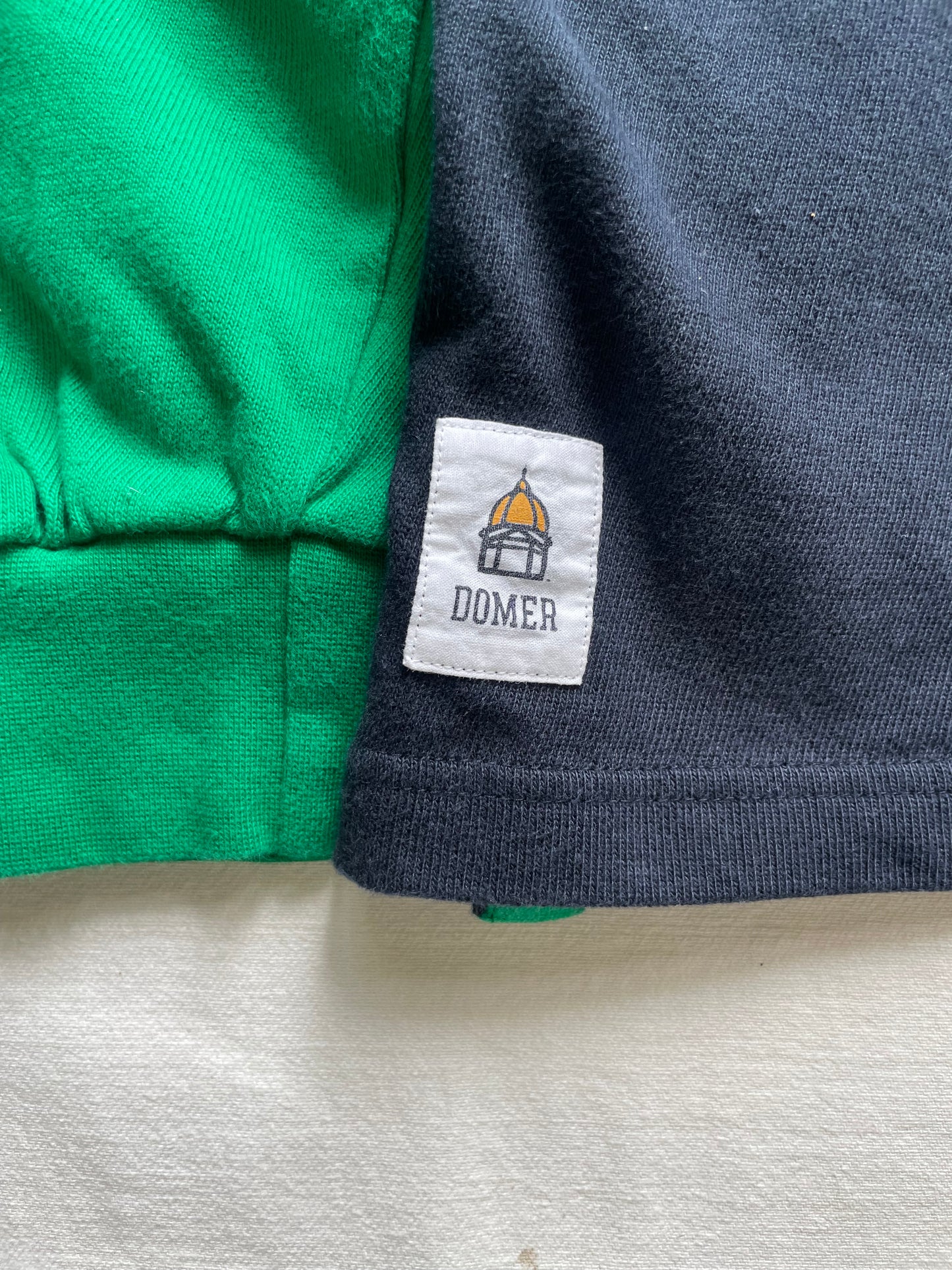 Vintage Notre Dame Green Irish Rugby Polo Small