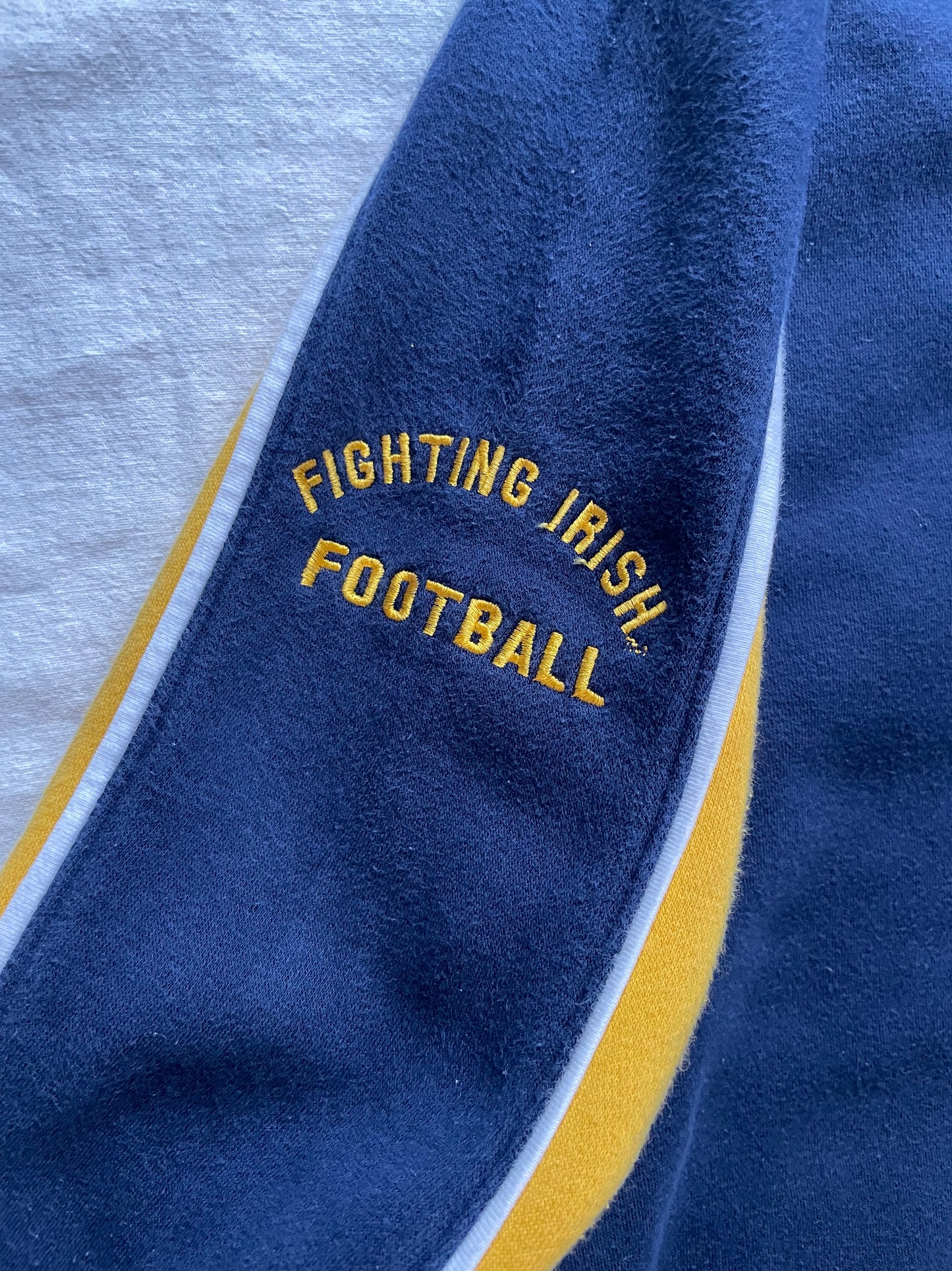 Vintage Notre Dame Quarter Zip Sweatshirt Medium