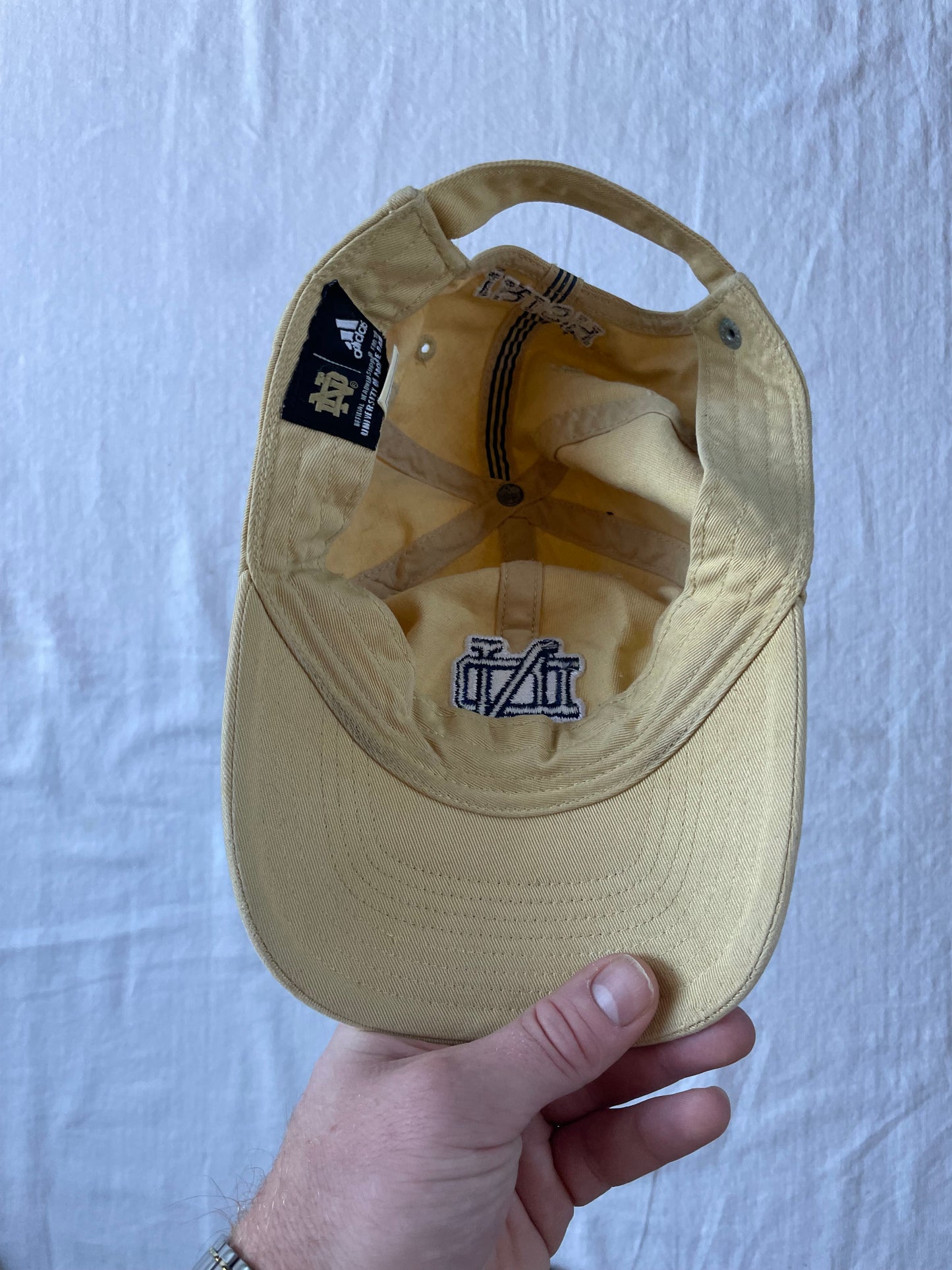 Notre Dame Gold Adidas Hat