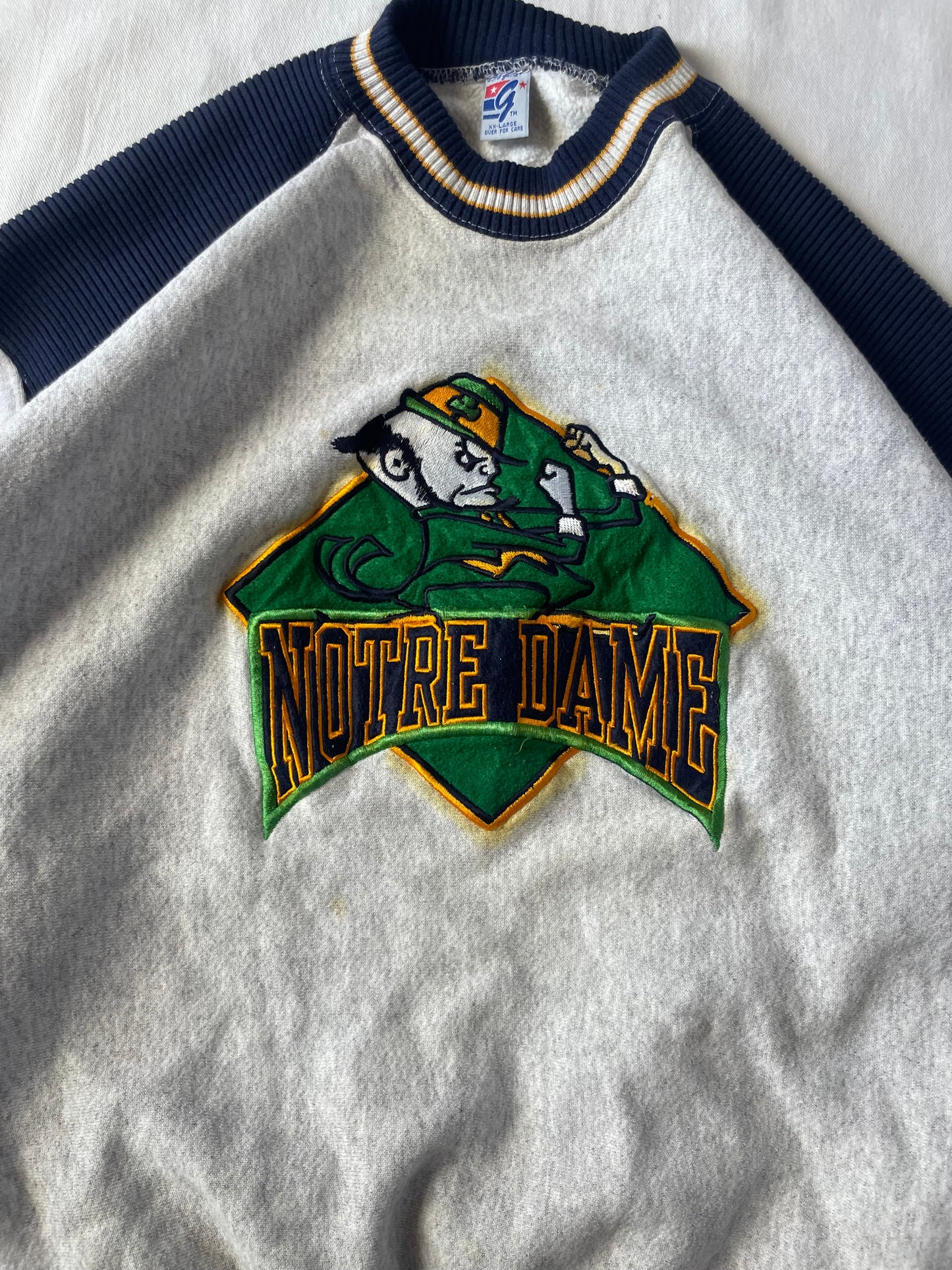 Vintage Notre Dame Crewneck XLarge/2XL