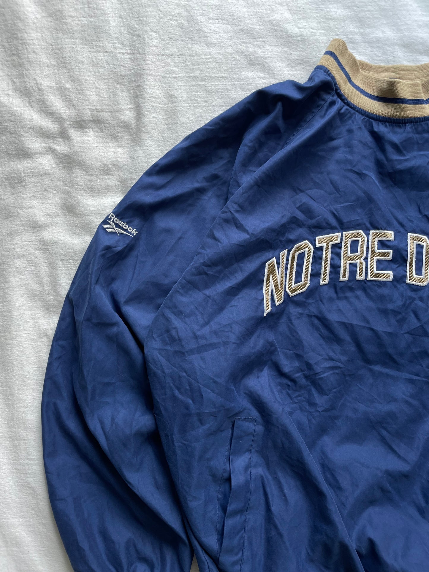 Vintage Notre Dame Football Pullover Windbreaker Large/XLarge