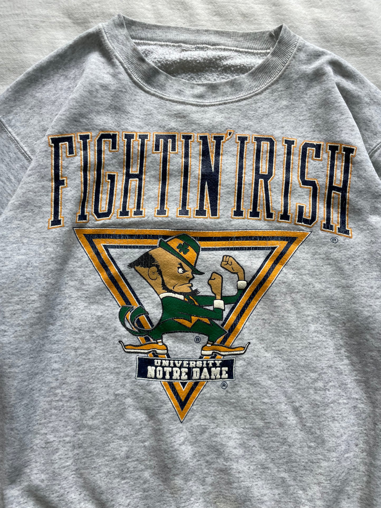 Vintage Notre Dame Fightin Irish Crewneck Large