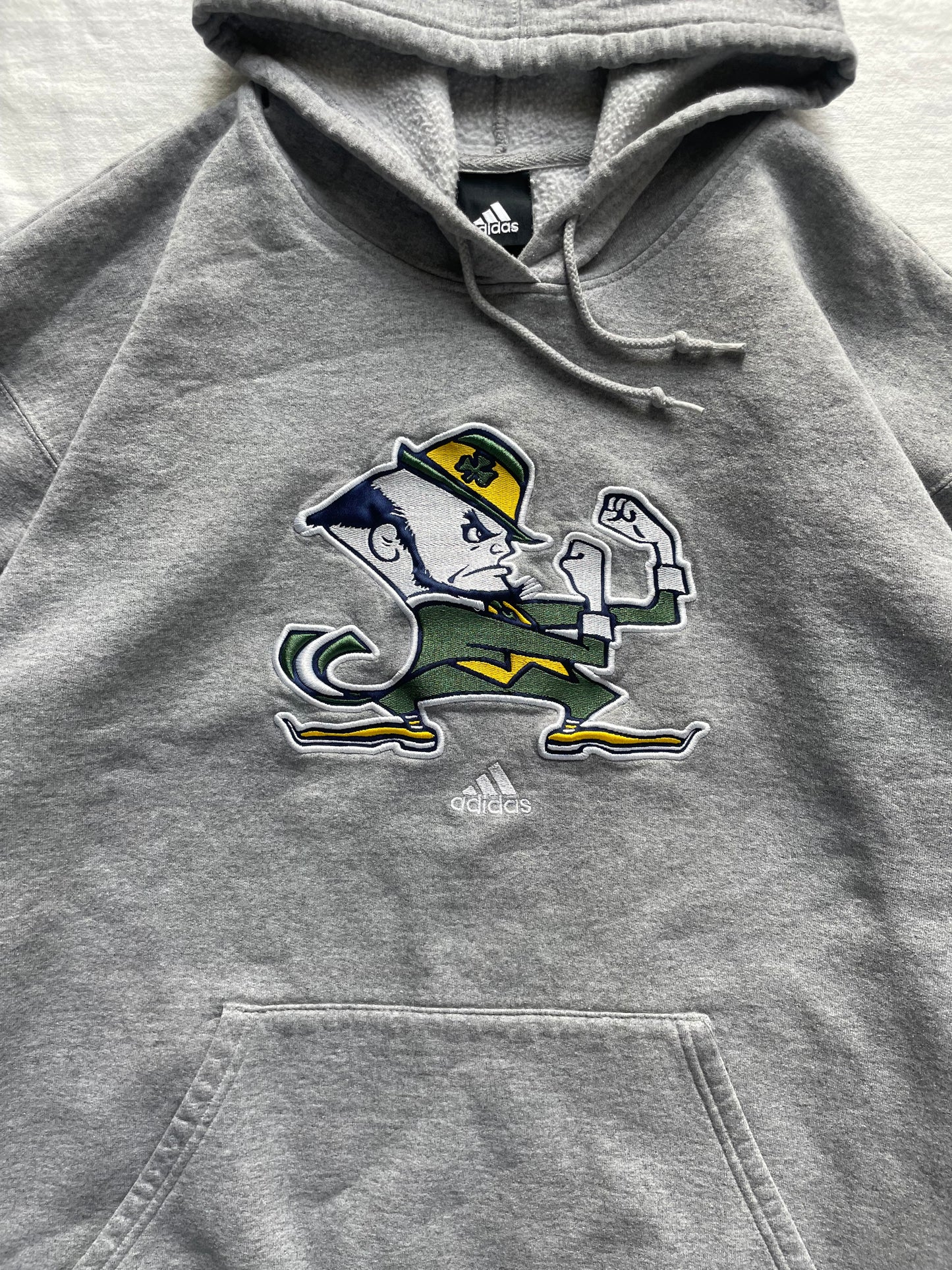 Vintage Notre Dame Adidas Hoodie 2XL