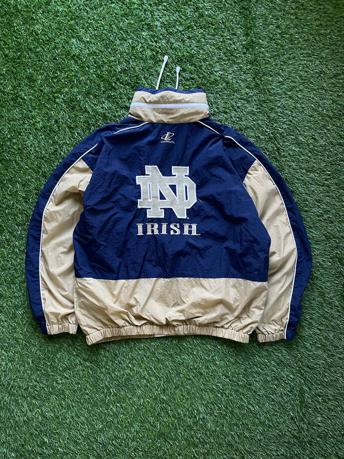 Vintage Notre Dame Irish Windbreaker Jacket Large