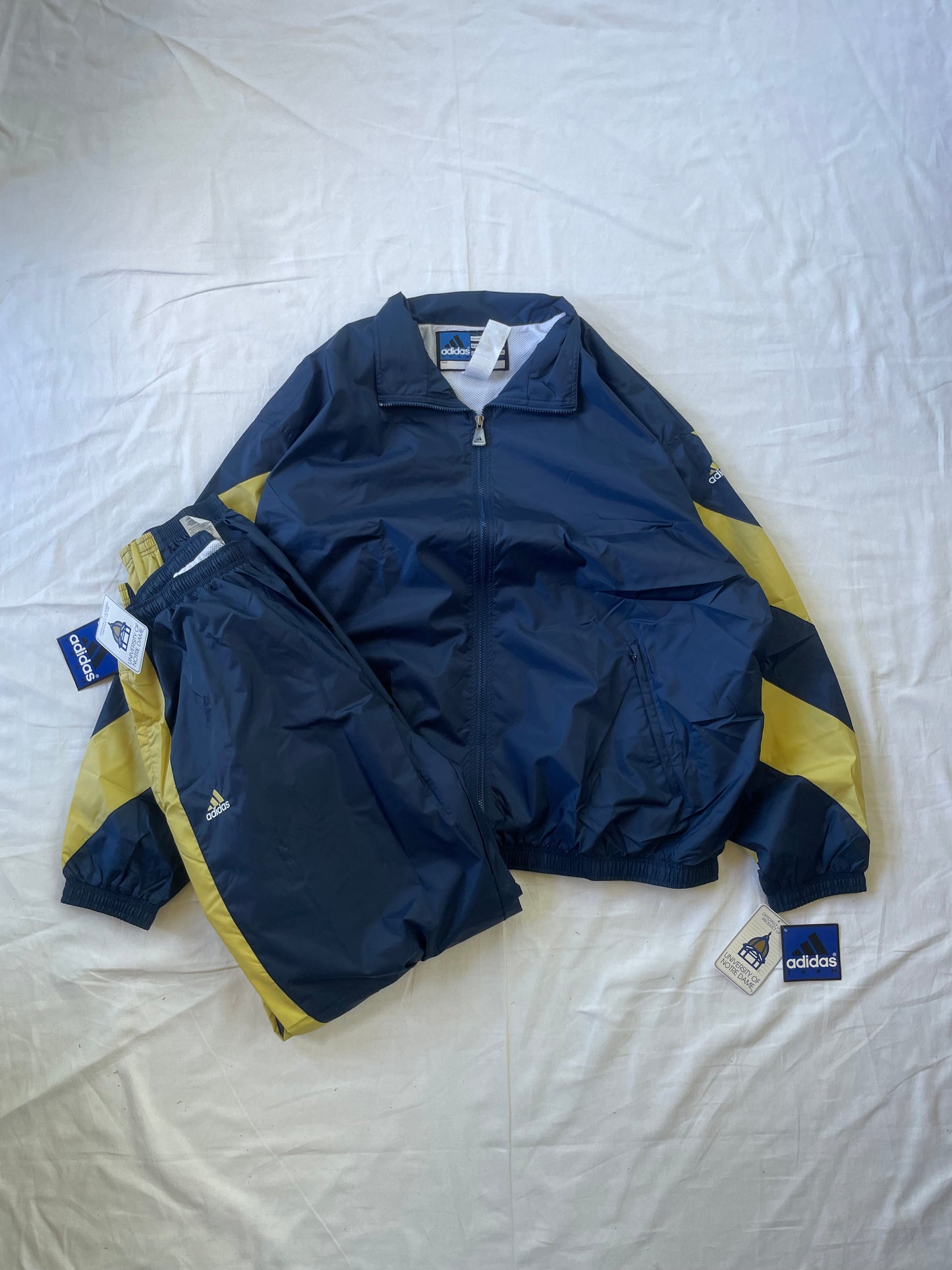 Vintage Notre Dame Adidas Track Suit 2XL