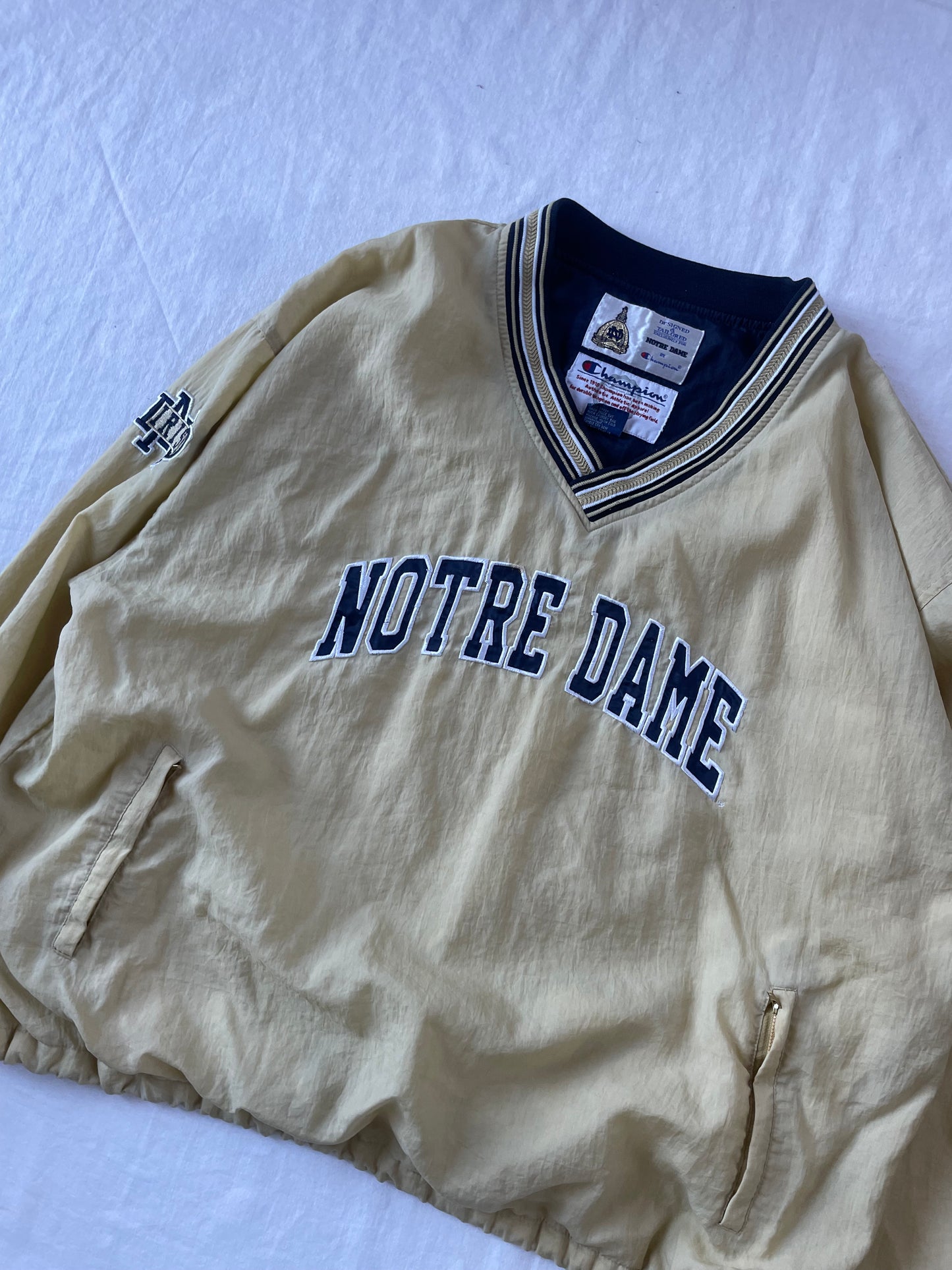 Vintage Notre Dame Pullover Windbreaker