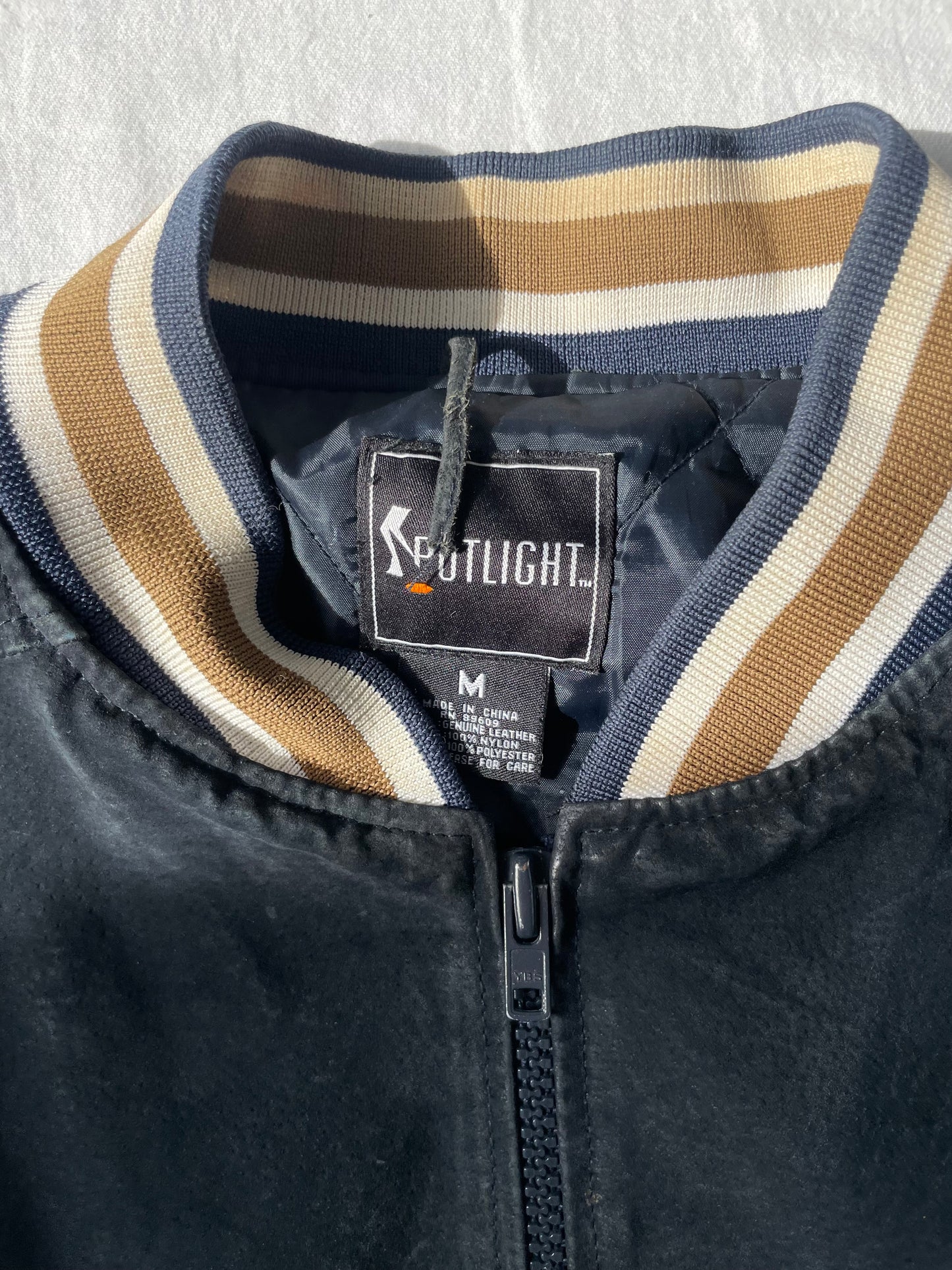 Vintage Notre Dame Bomber Jacket Medium