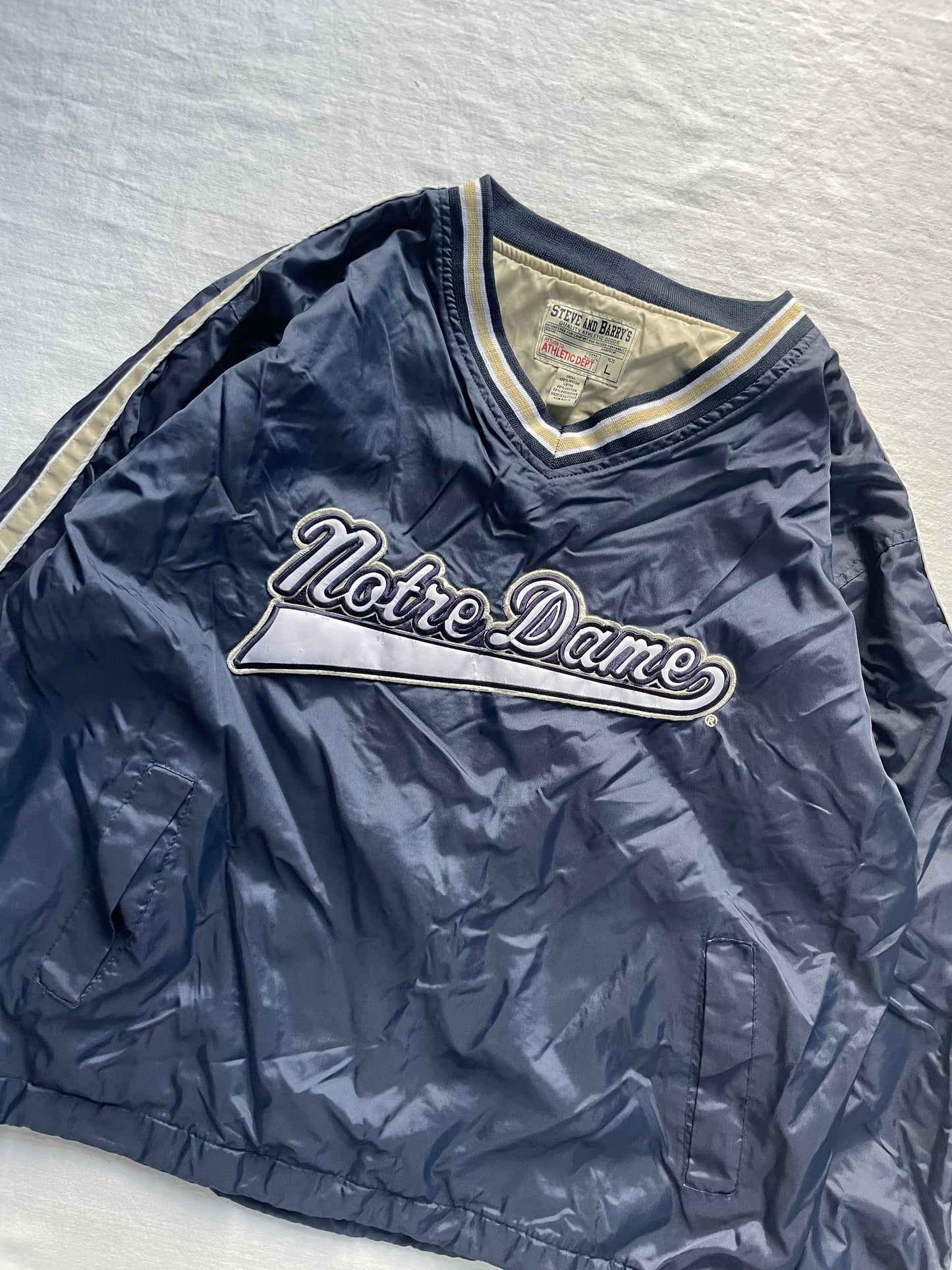 Vintage Notre Dame Pullover Windbreaker Large