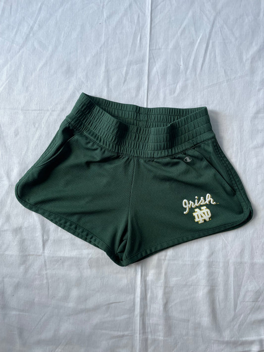 Notre Dame Green Shorts Womens XSmall