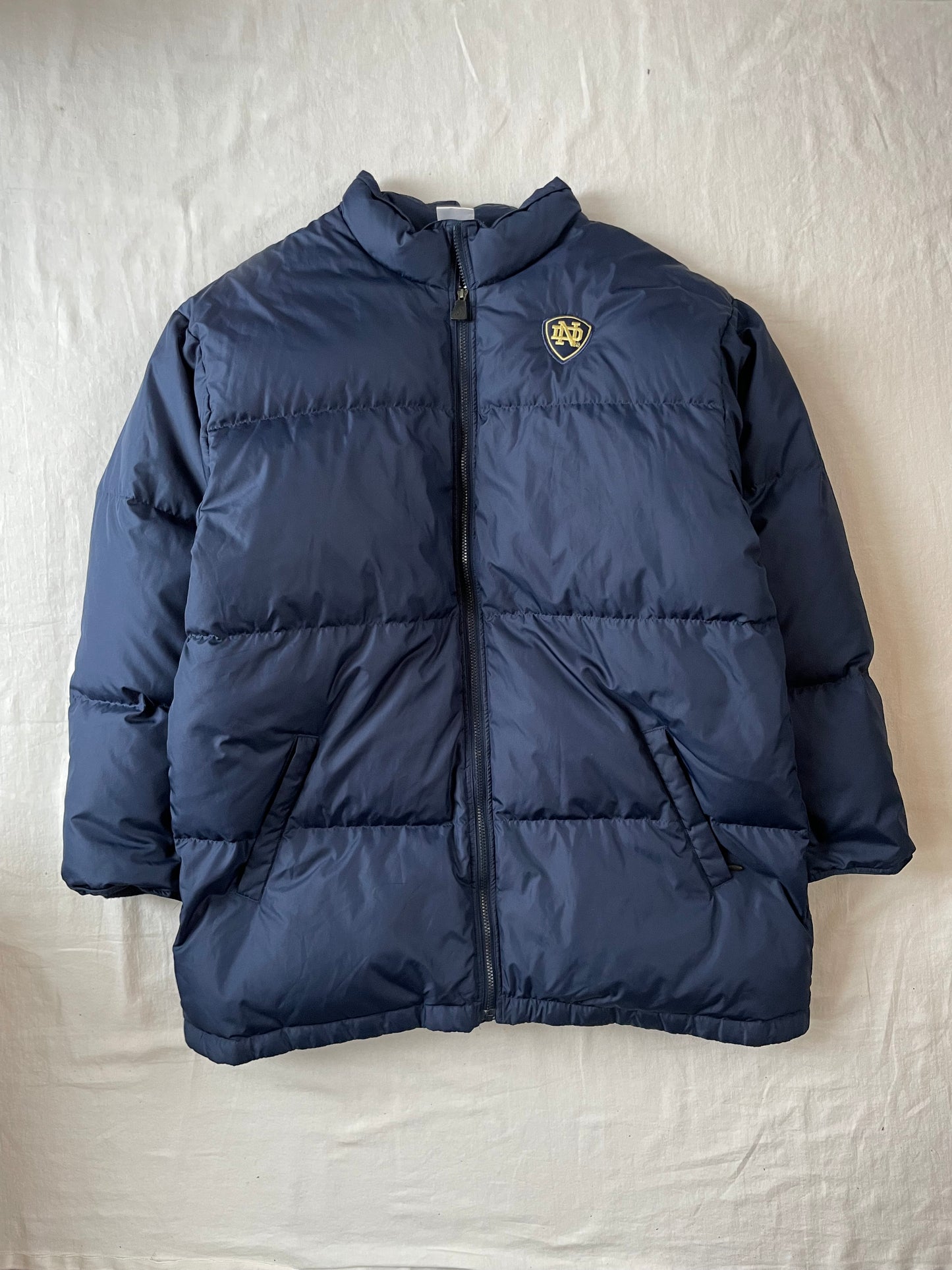 Vintage Notre Dame Puffer Parka Jacket