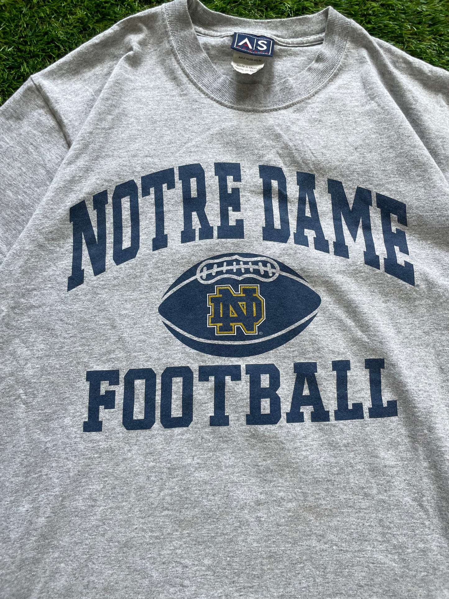 Vintage Notre Dame Football Tee Medium