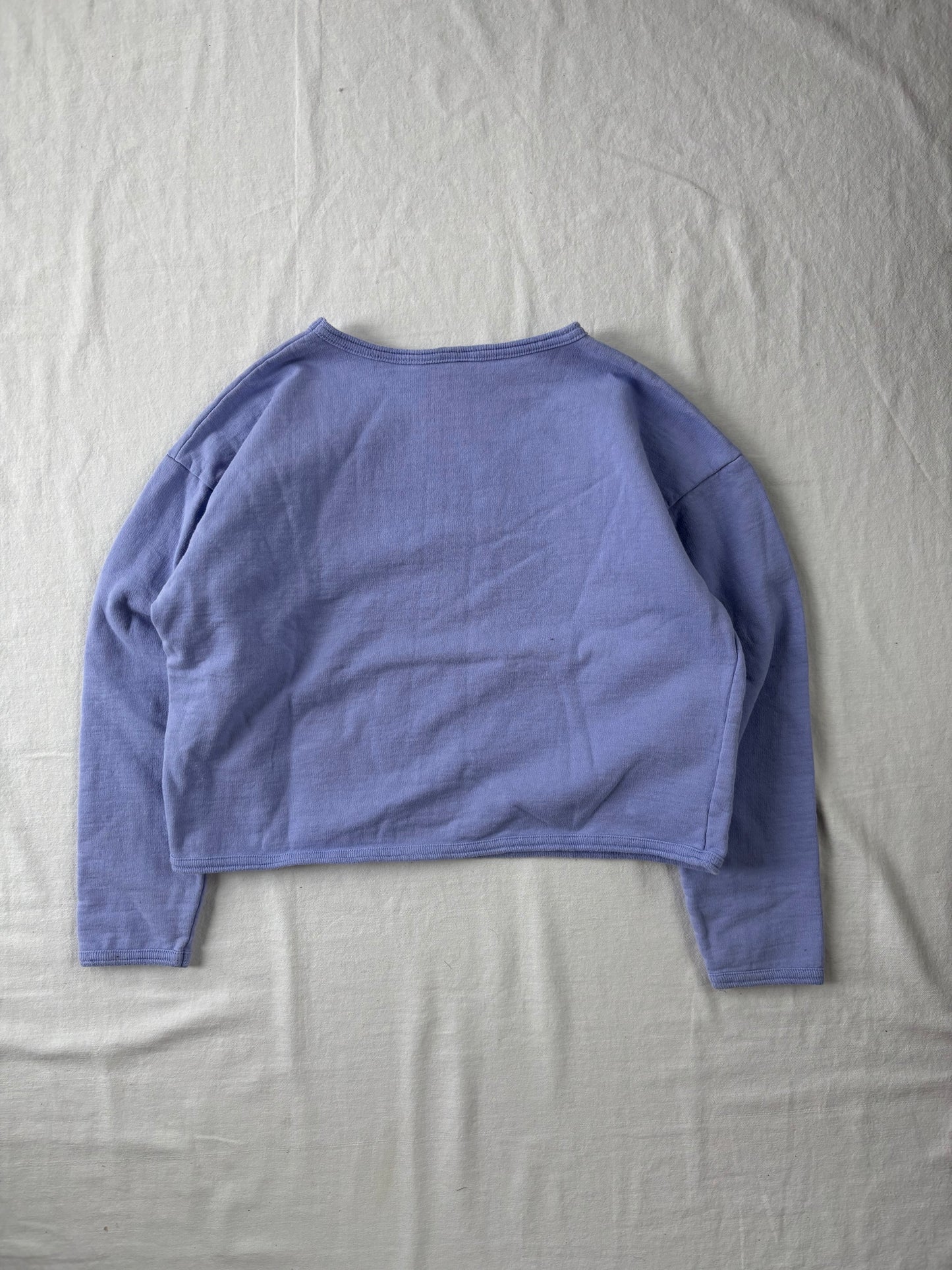 Vintage Notre Dame Purple Cropped Crew Womens Small