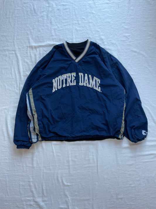 Vintage Notre Dame Reversible Windbreaker Jacket XLarge