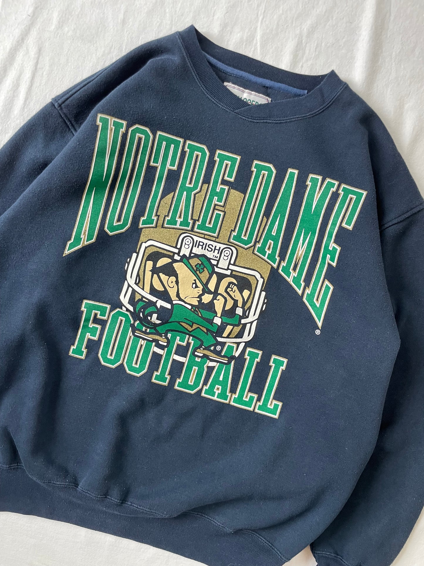 Vintage Notre Dame Football Crewneck Large