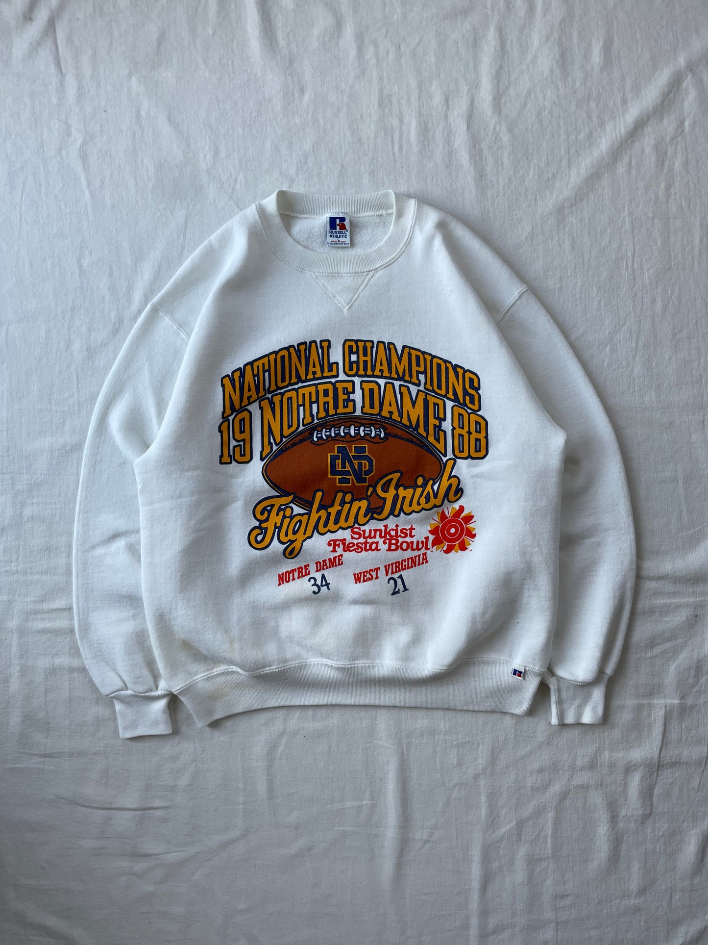 Vintage 1988 National Champions Crewneck Large
