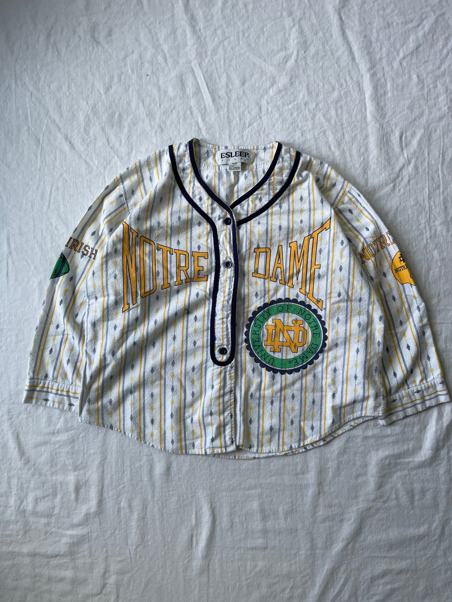Vintage Notre Dame COED or NOED Womens Top Medium