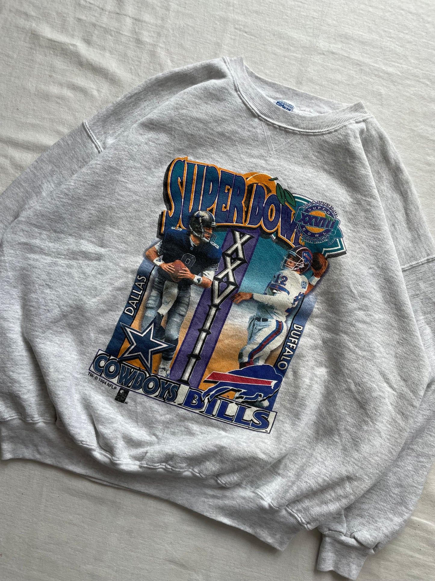 Vintage 1994 Super Bowl Cowboys vs. Bills Crewneck XLarge