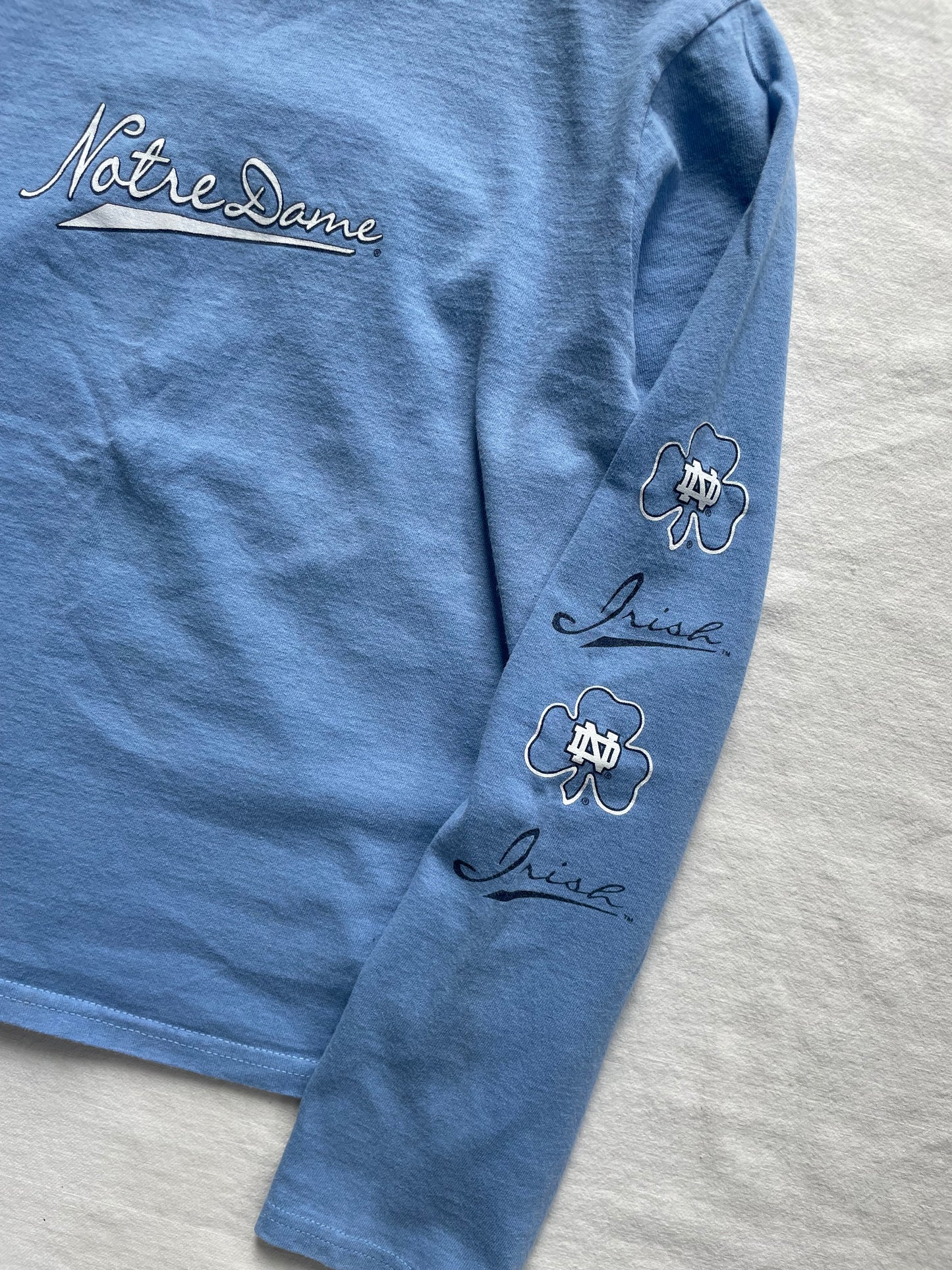 Vintage Notre Dame Irish Women’s Long Sleeve Shirt Medium