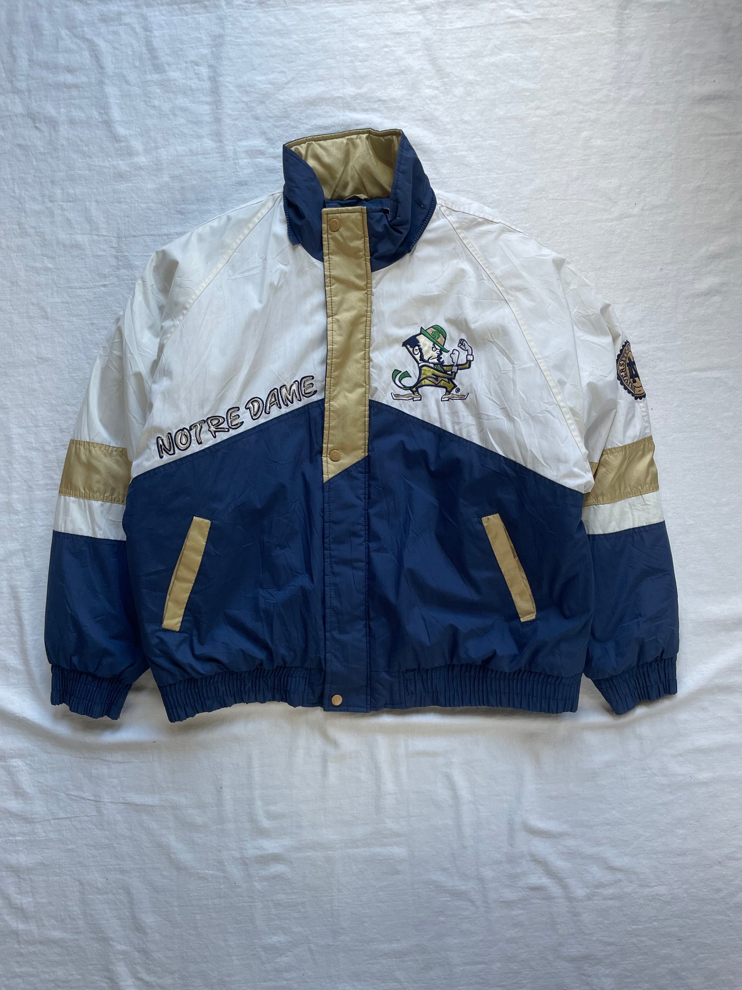 Vintage Notre Dame Puffer Jacket XLarge