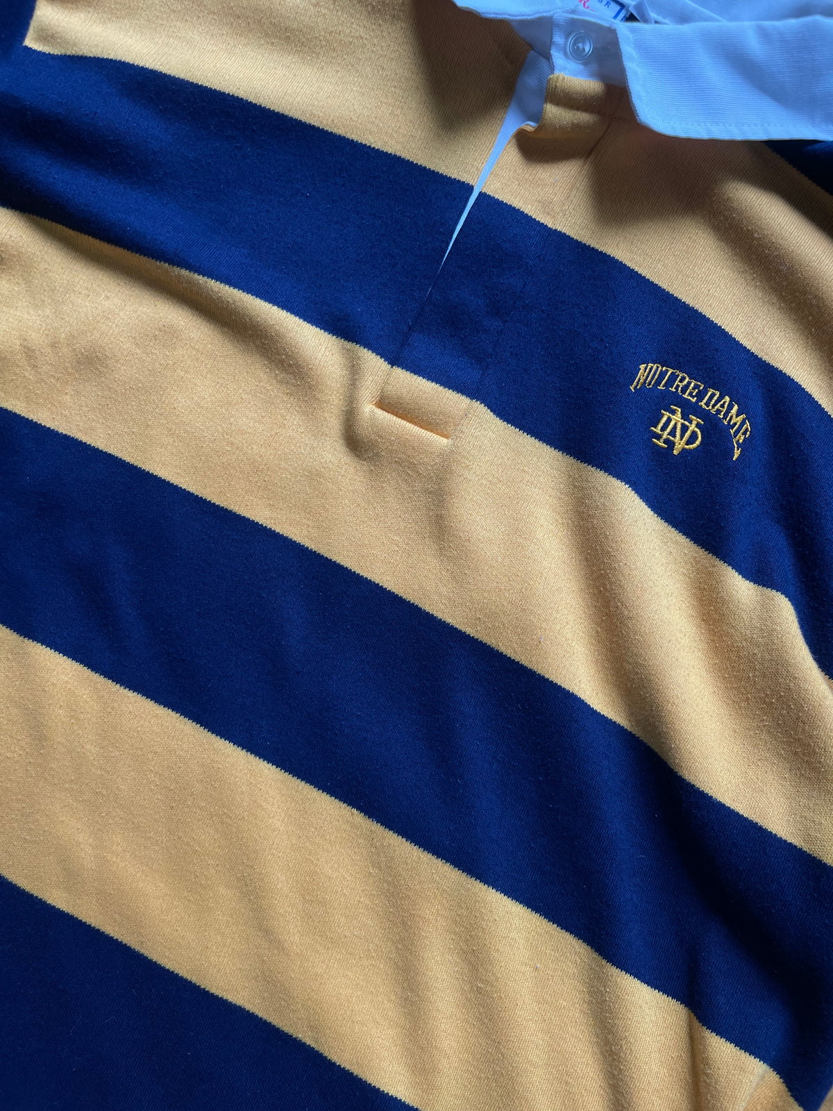 Vintage Notre Dame Rugby Polo Large