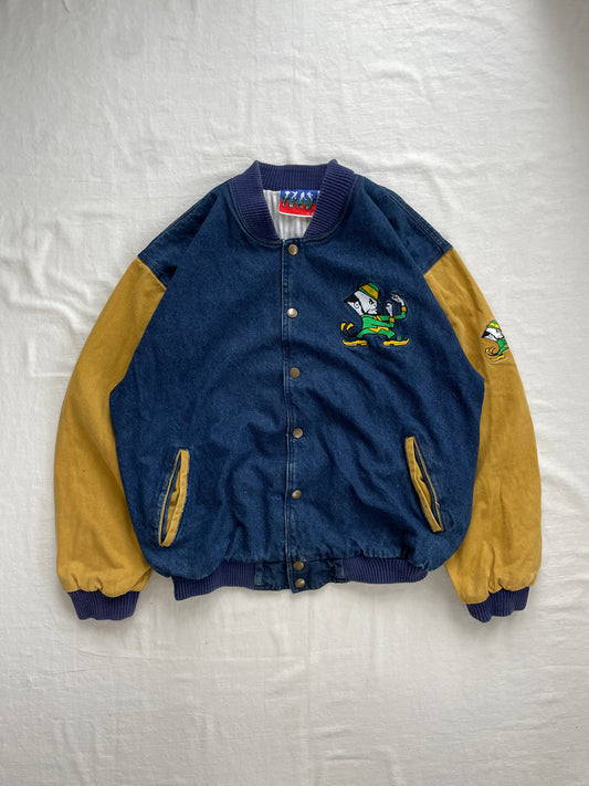 Vintage Notre Dame Denim Jacket XLarge