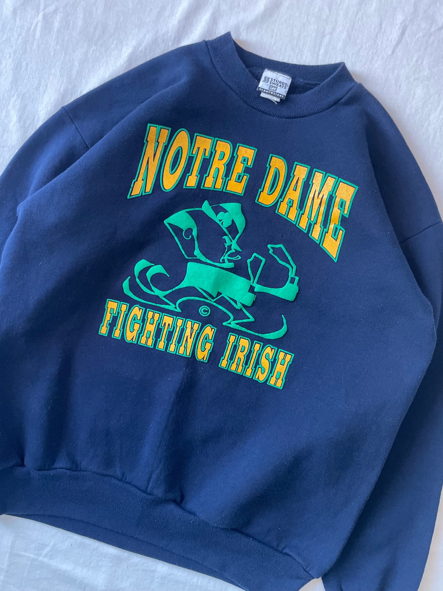 Vintage Notre Dame Fighting Irish Crewneck Large