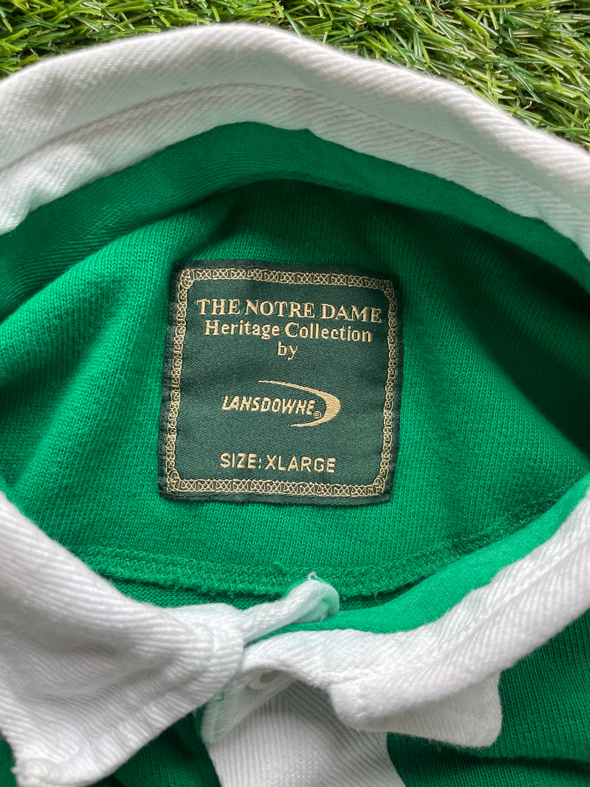 Vintage Notre Dame Rugby Polo XLarge